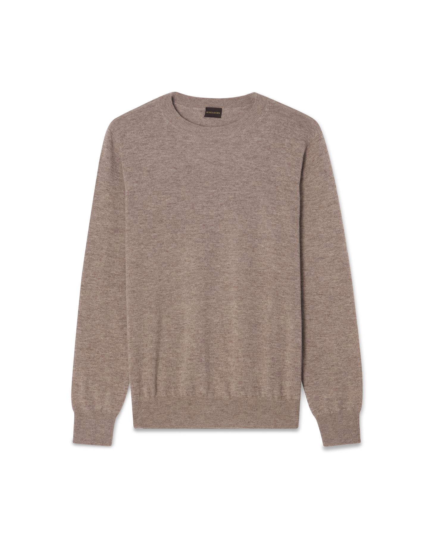 Crewneck Wool Cashmere Sweater Taupe