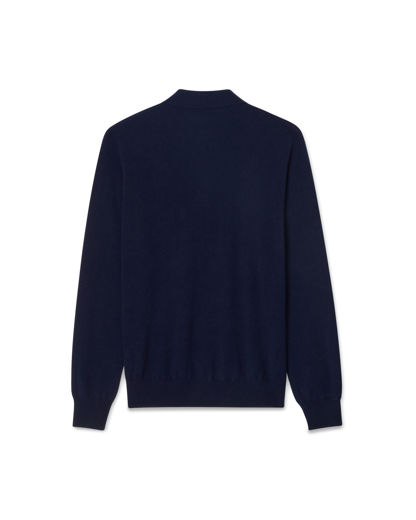 Poloneck Wool Cashmere Sweater Navy