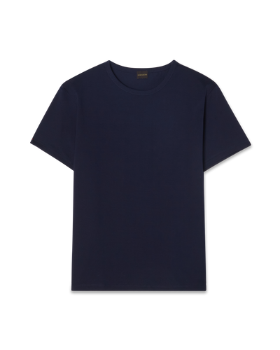 Fine Cotton T-Shirt Navy