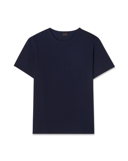 Fine Cotton T-Shirt Navy