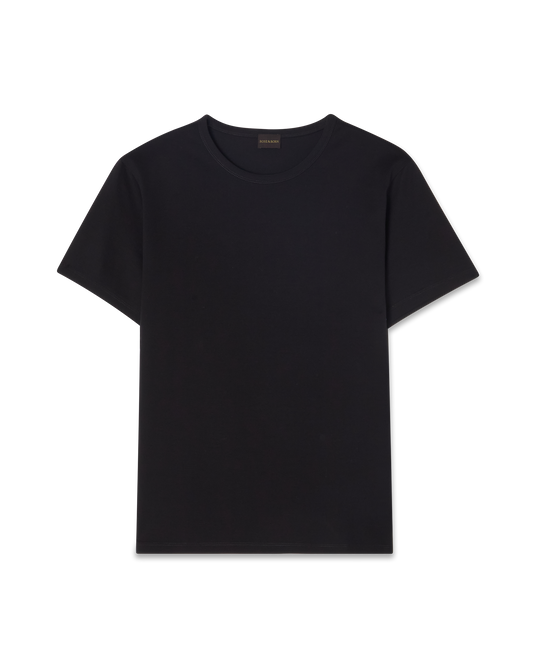 Fine Cotton T-Shirt Black