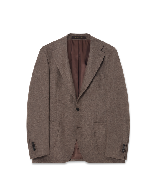 Basketweave Wool Blend Jacket Nougat