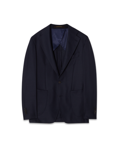 Mesh Wool Jacket Navy