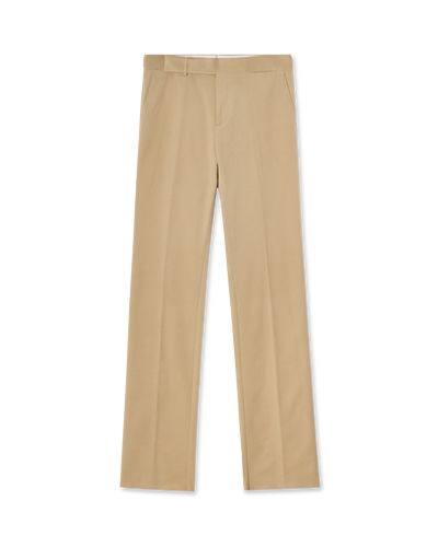 Tailored Brushed Cotton Trouser Beige