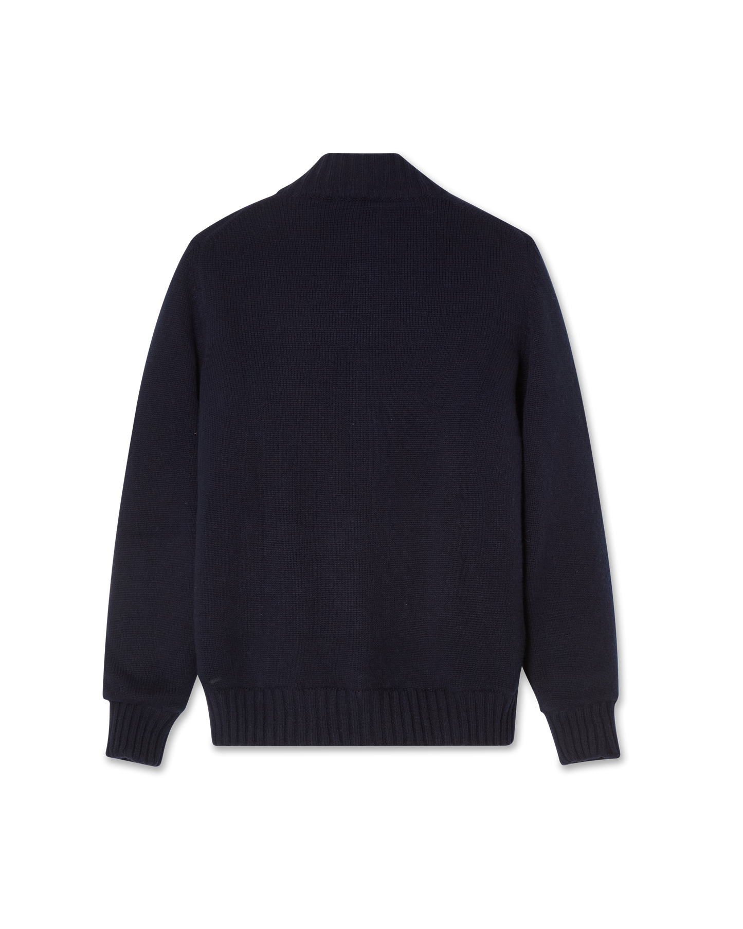 Fur Lined Cashmere Blouson Navy