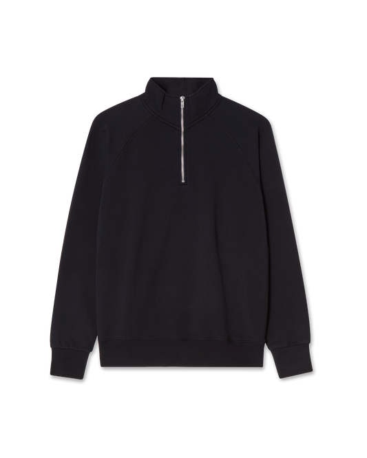 Loopback Half-Zip Sweatshirt Navy