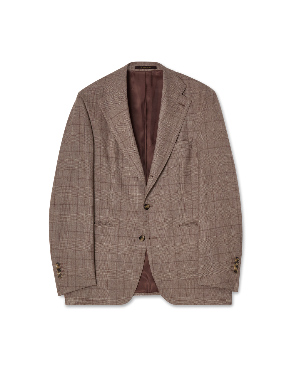 Checkered Suit Light Brown