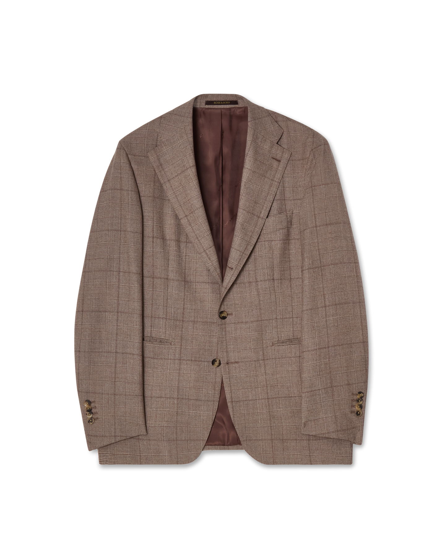 Checkered Suit Light Brown