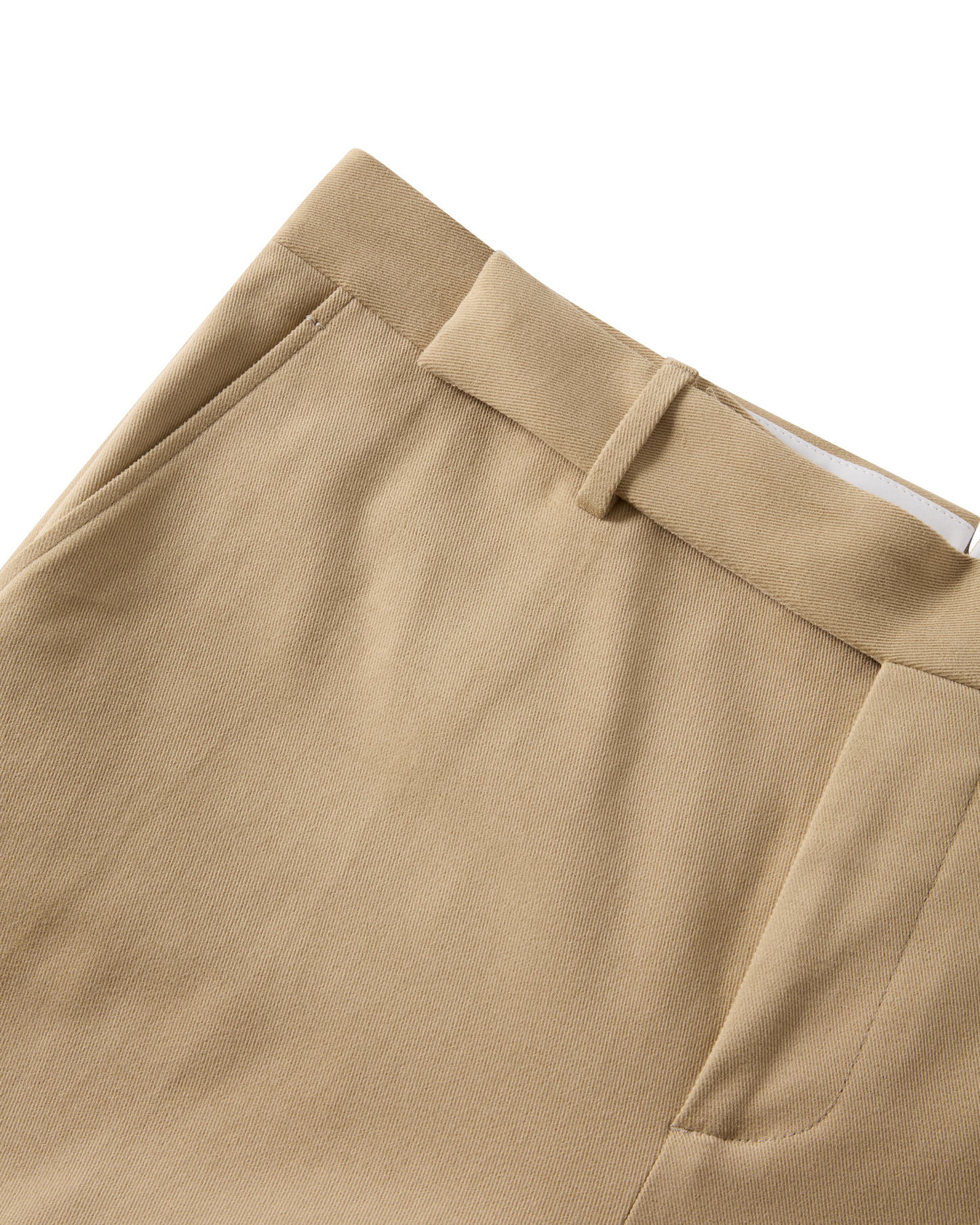 Tailored Brushed Cotton Trouser Beige