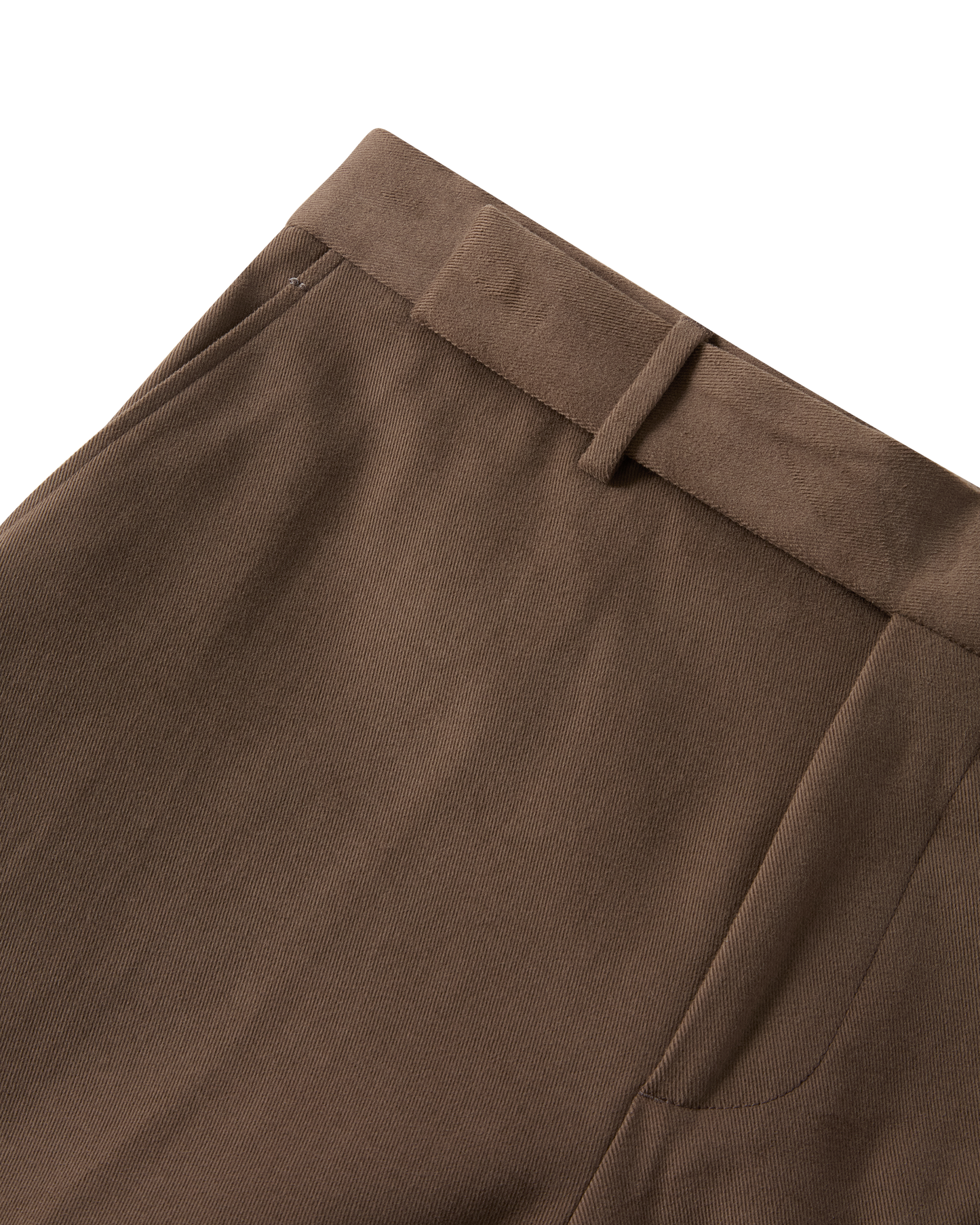 Tailored Brushed Cotton Trouser Taupe