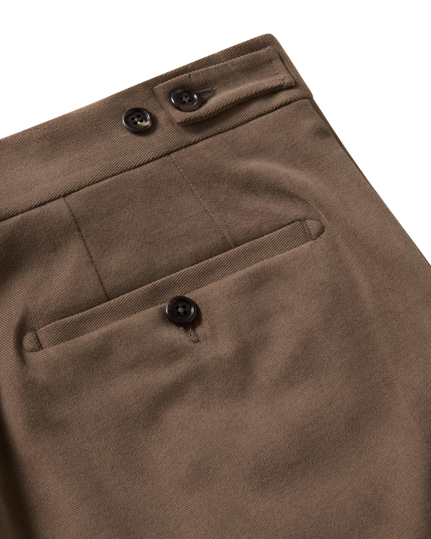 Tailored Brushed Cotton Trouser Taupe