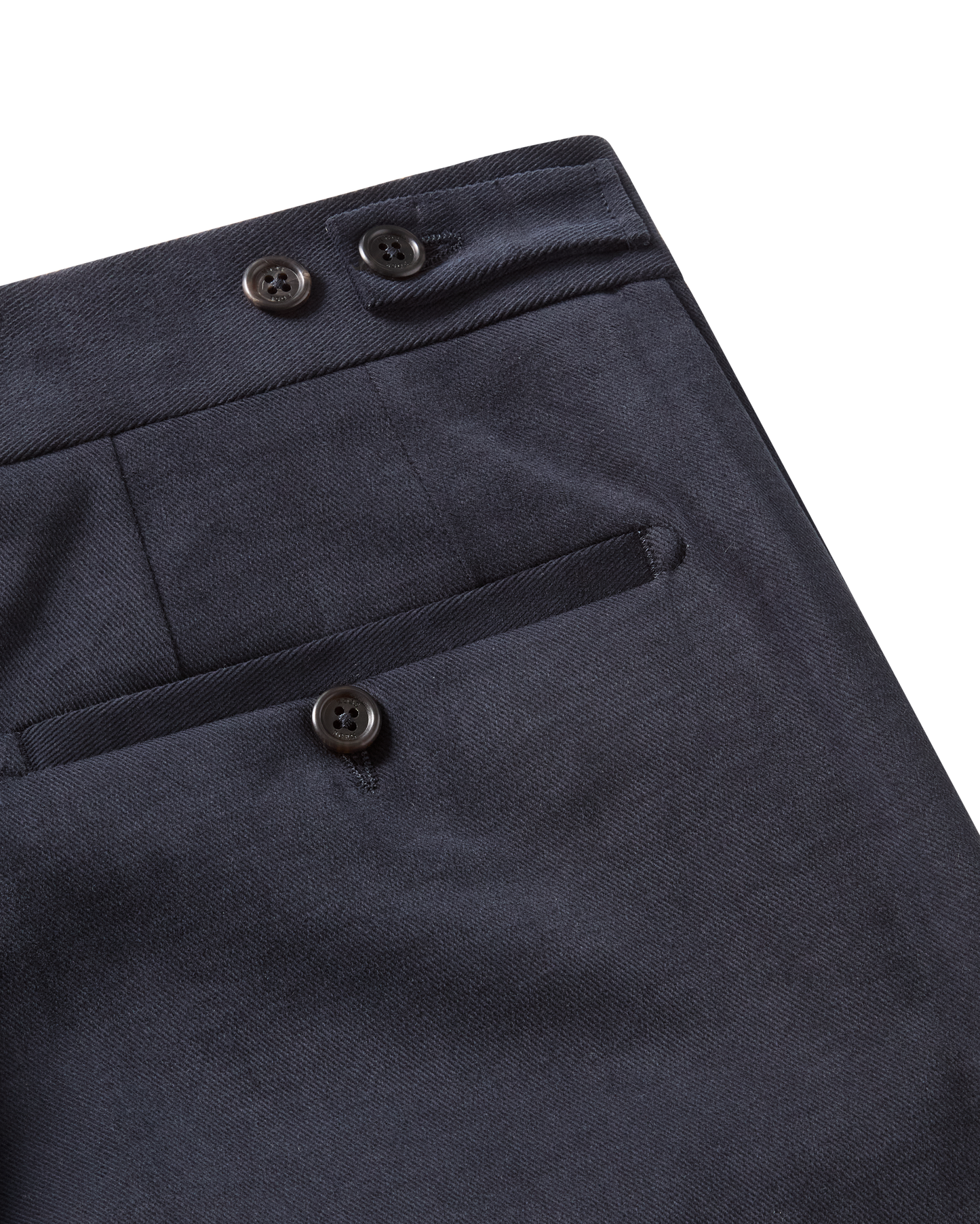 Tailored Brushed Cotton Trouser Navy