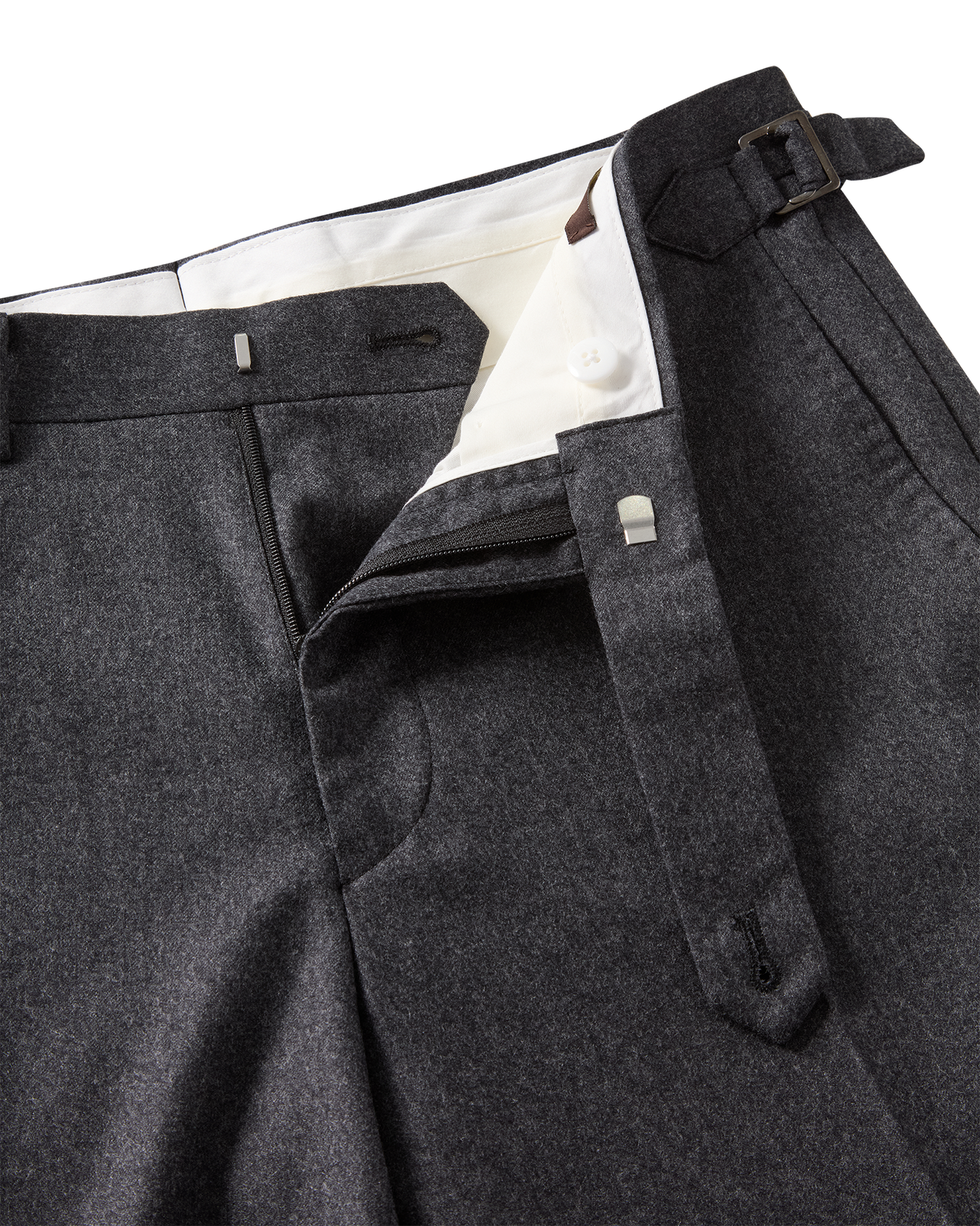 Flannel Wool Trouser Grey