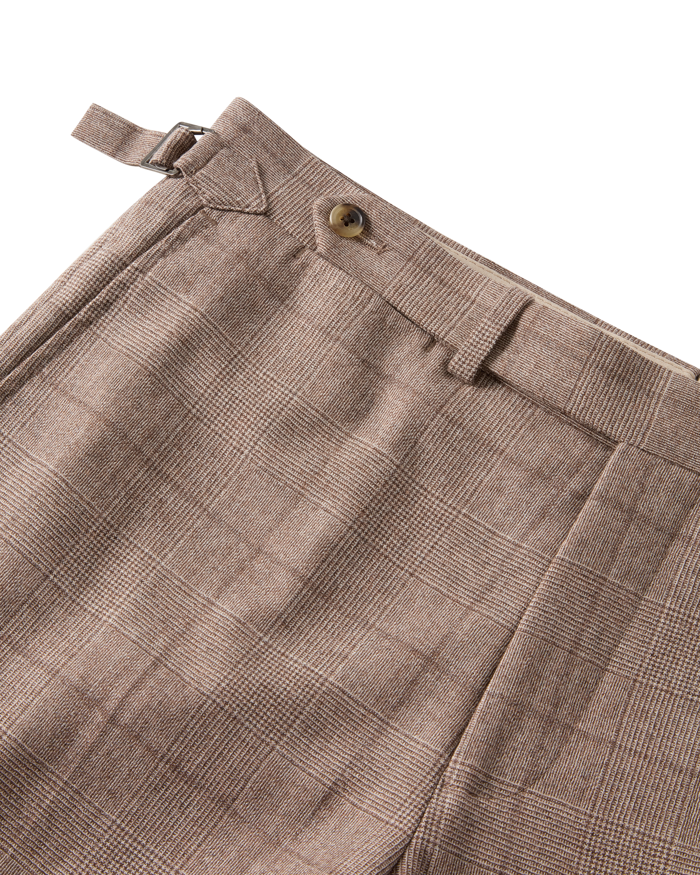 Checkered Suit Light Brown