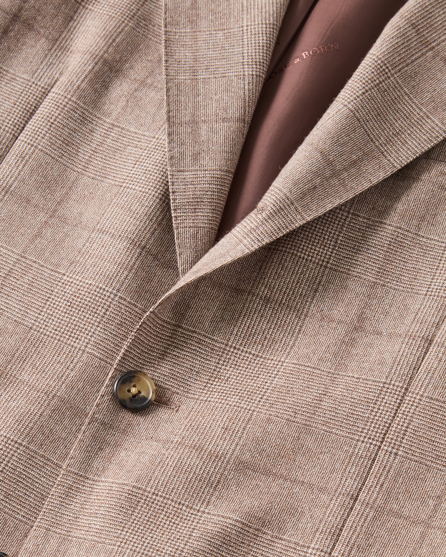 Checkered Suit Light Brown