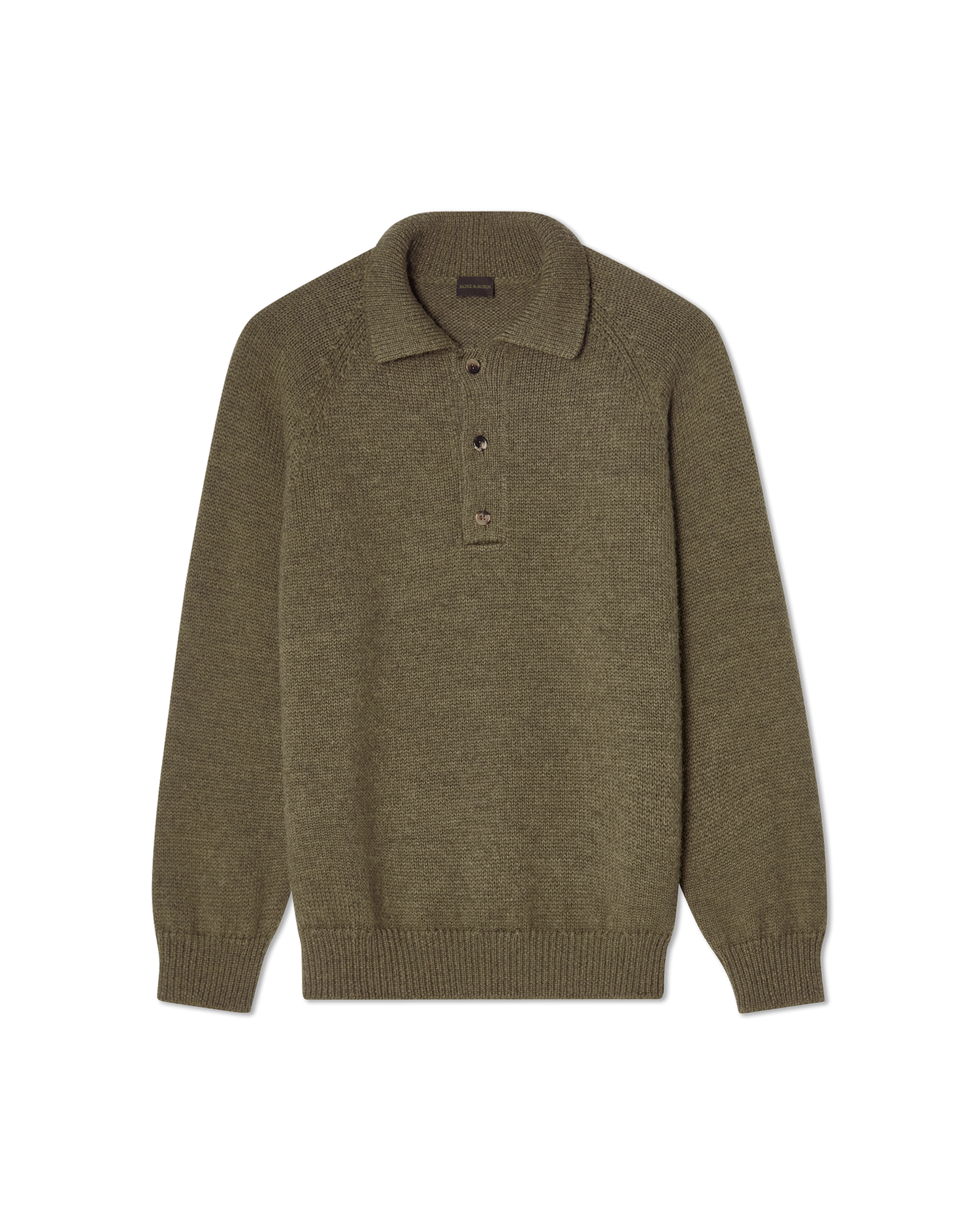 Chunky Polo Sweater Army Green