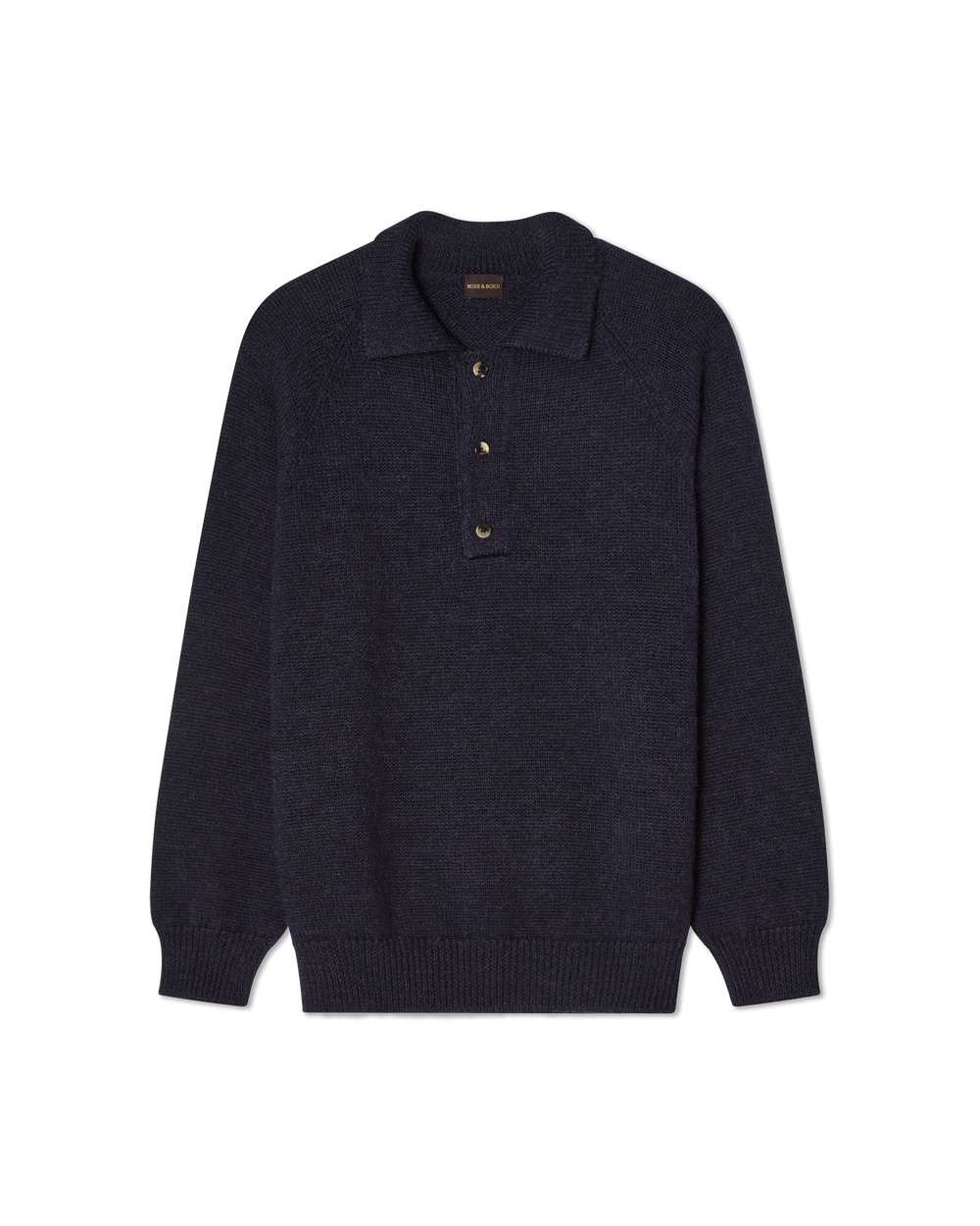 Chunky Polo Sweater Navy