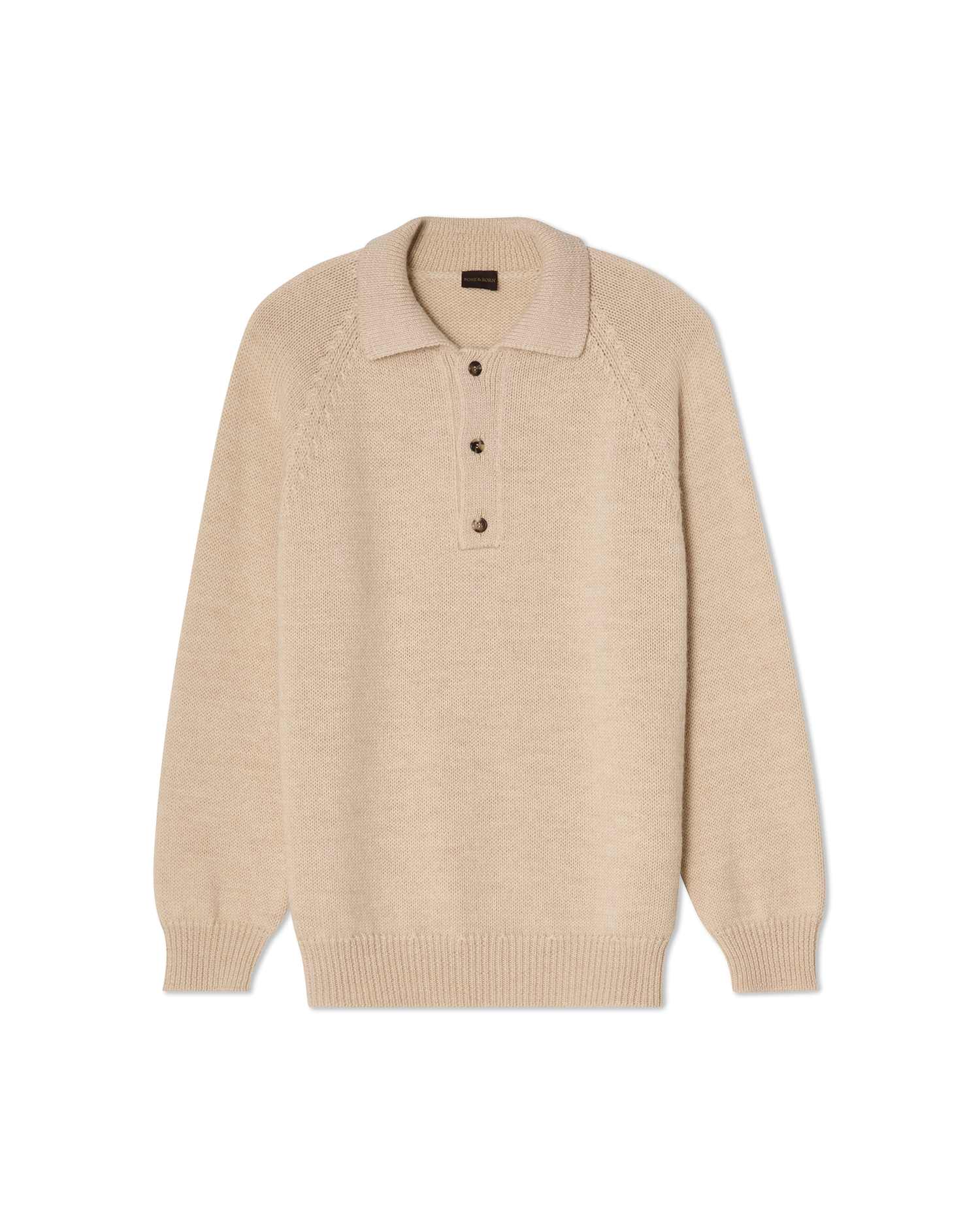 Chunky Polo Sweater Cream