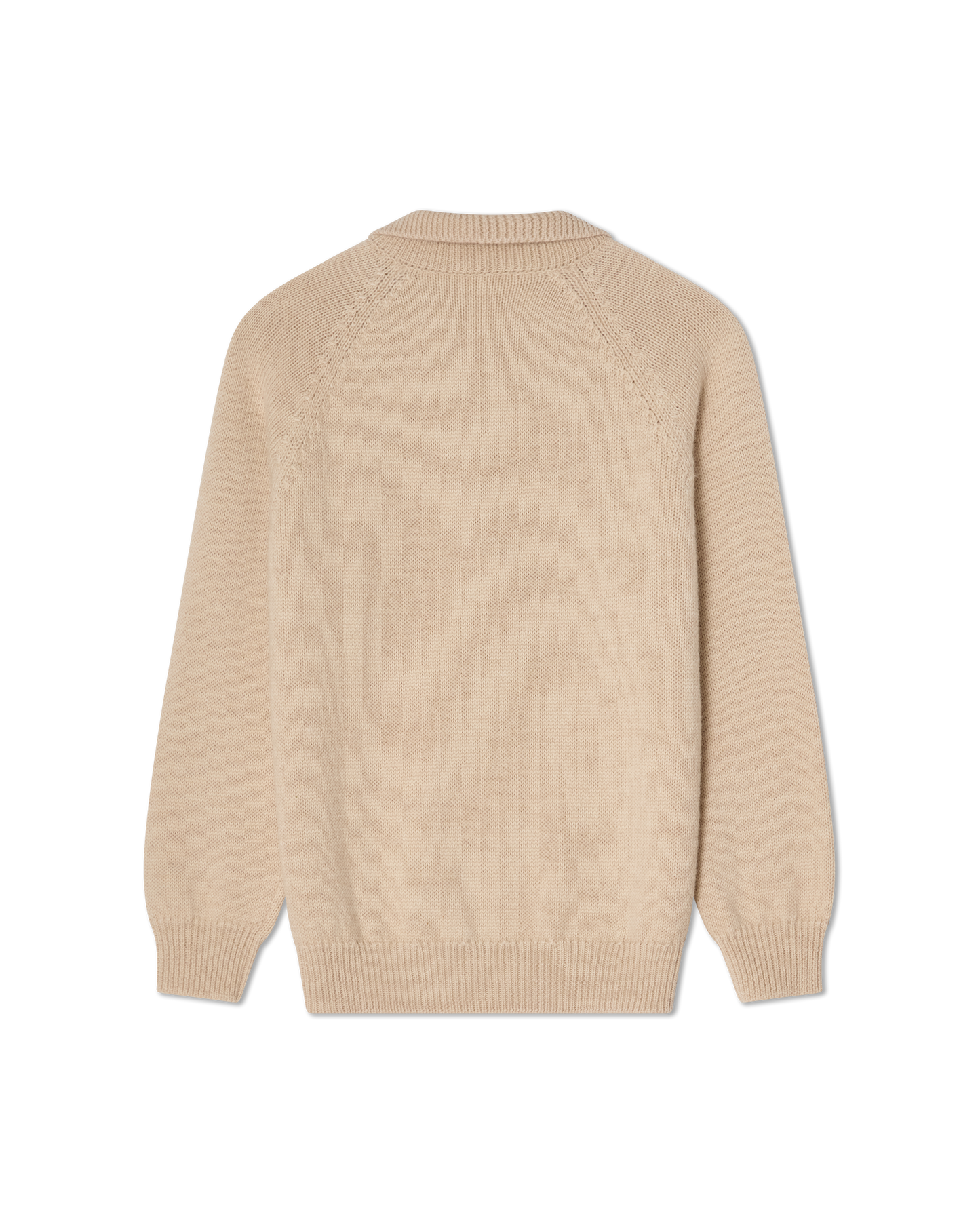 Chunky Polo Sweater Cream