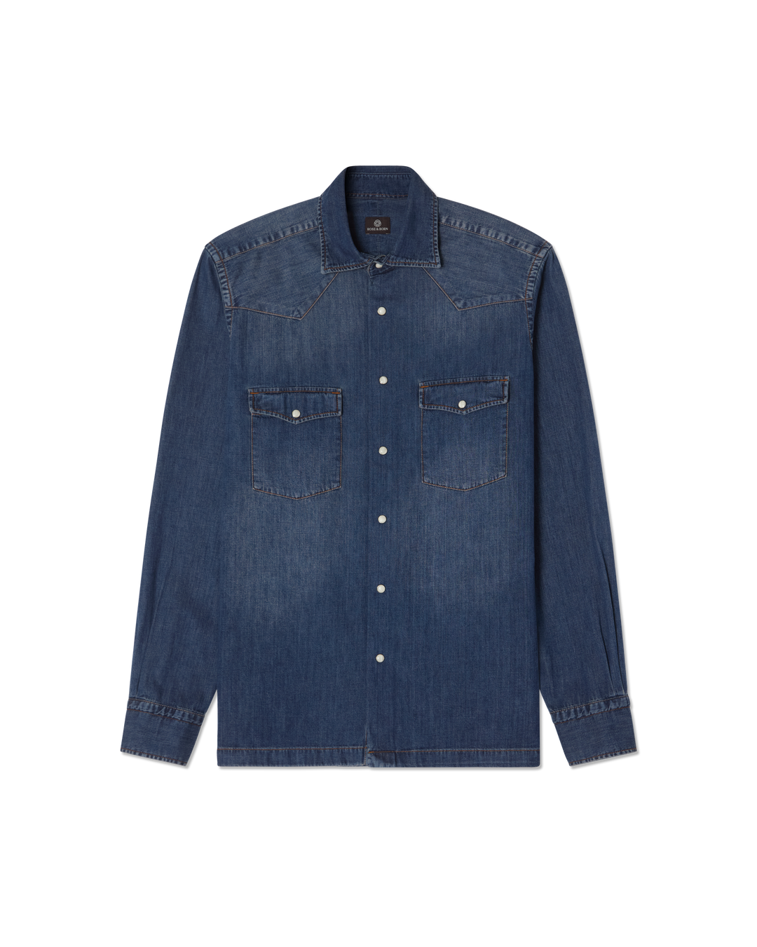 Western Denim Shirt Blue