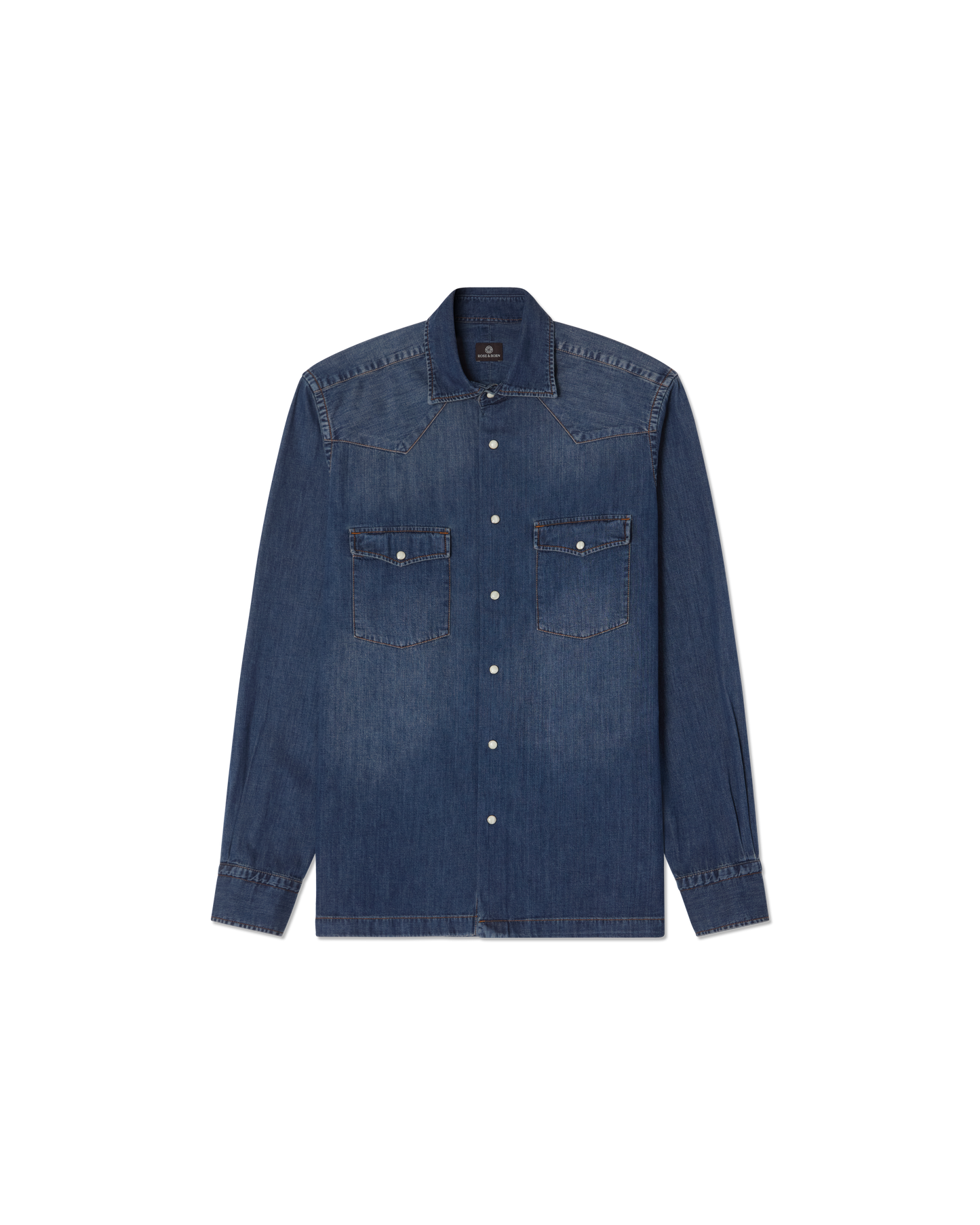 Western Denim Shirt Blue