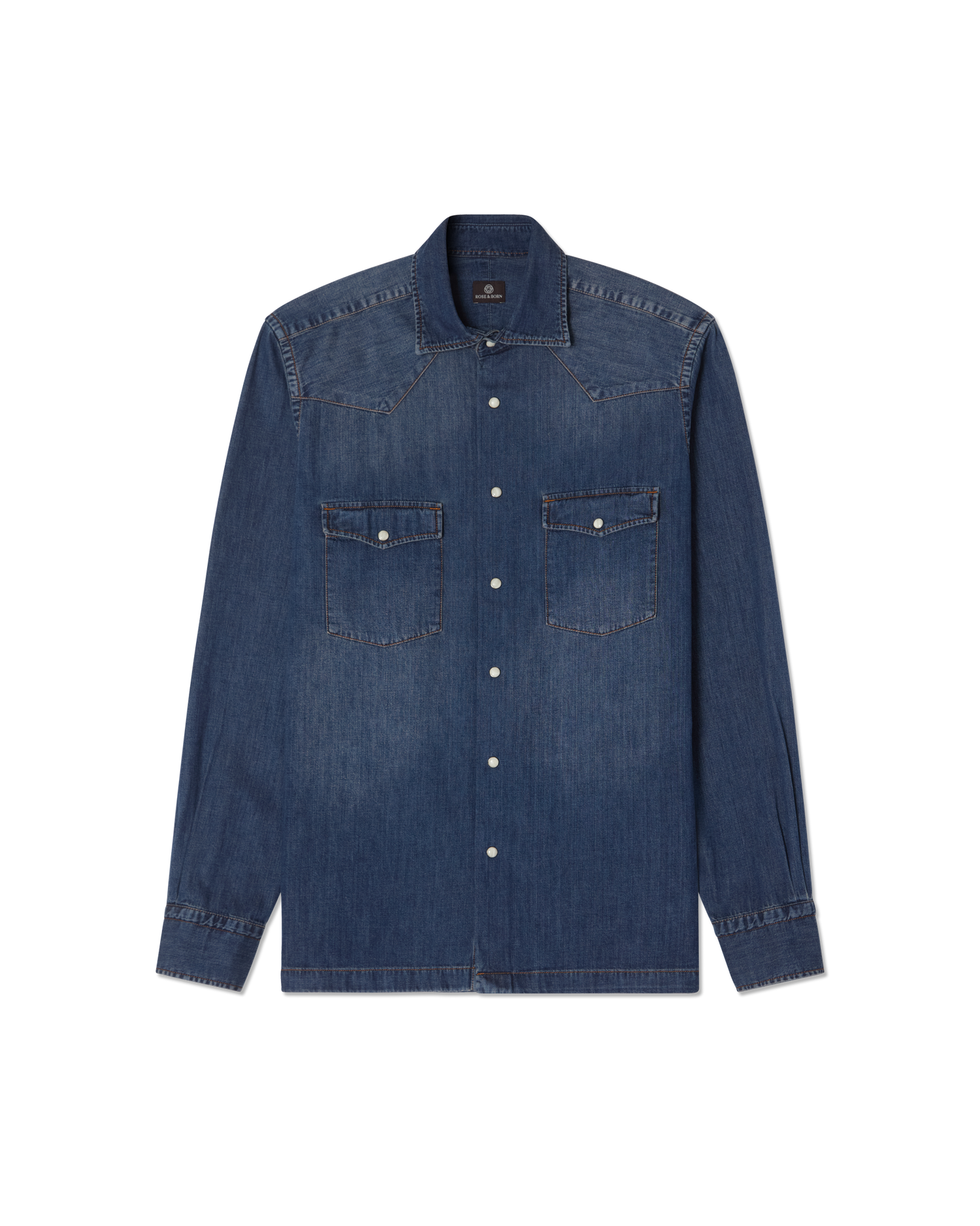 Western Denim Shirt Blue