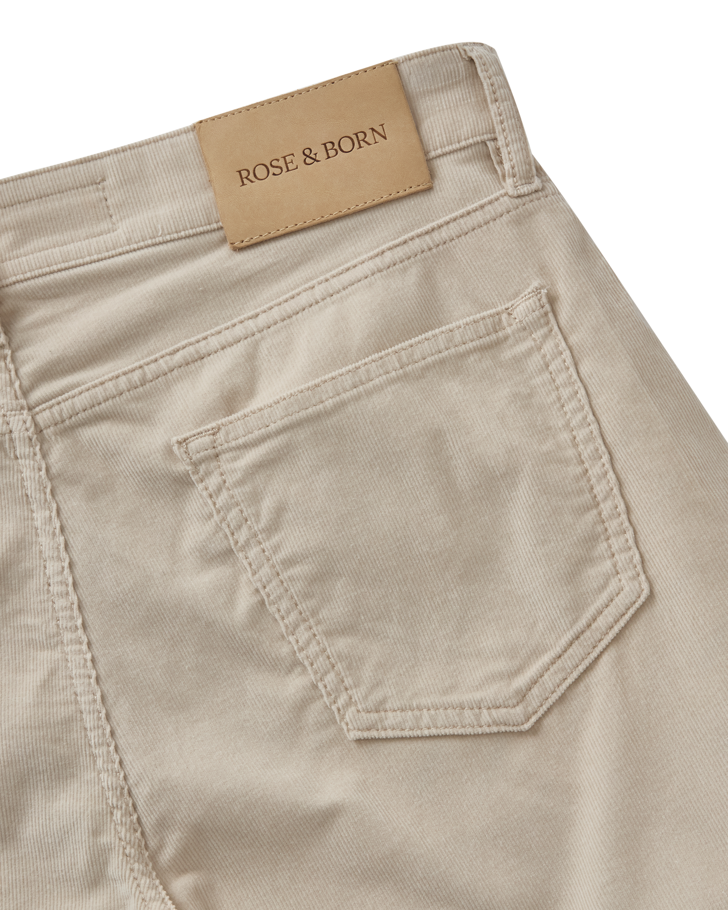 Regular Fit Corduroy Jeans Cream