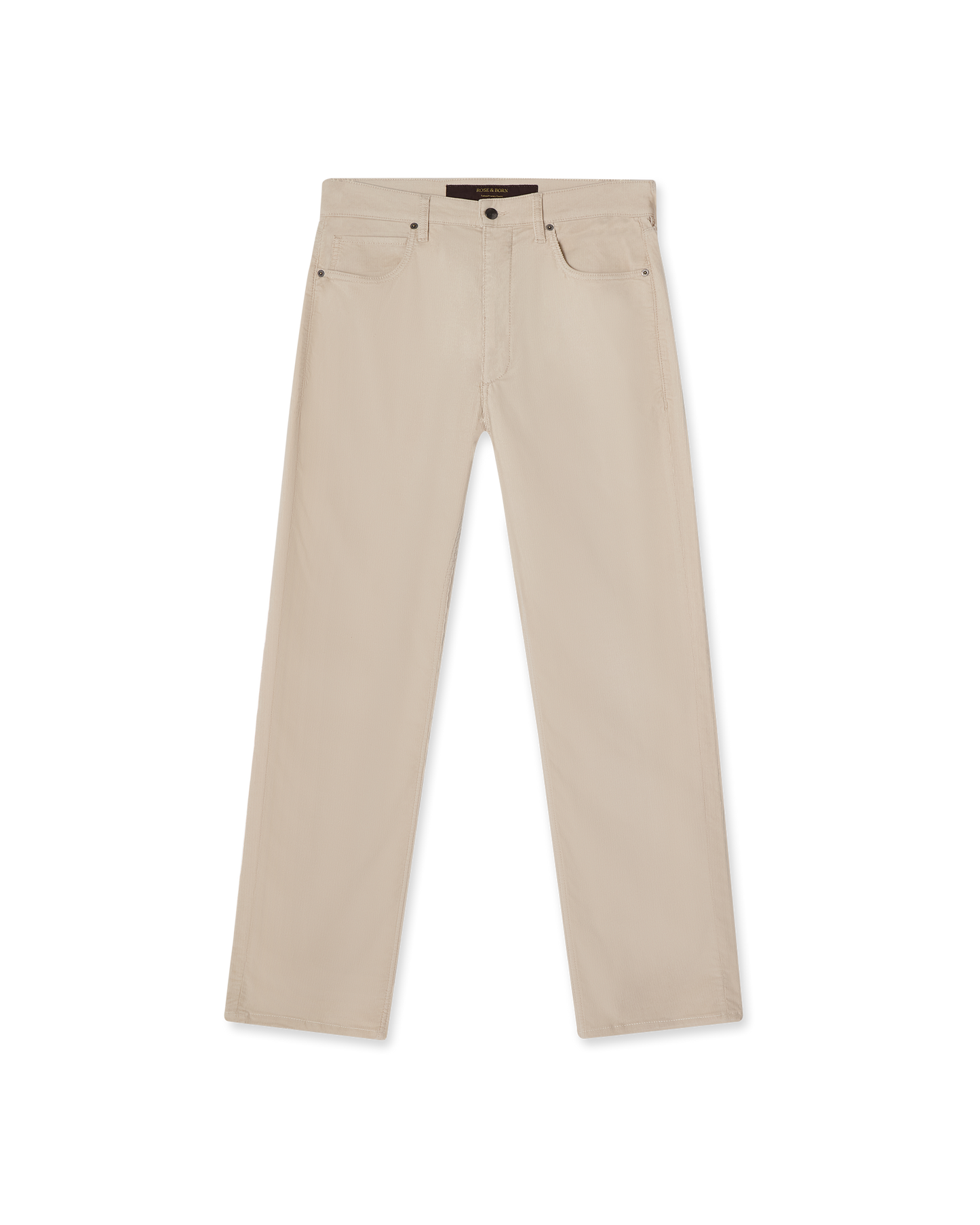 Regular Fit Corduroy Jeans Cream