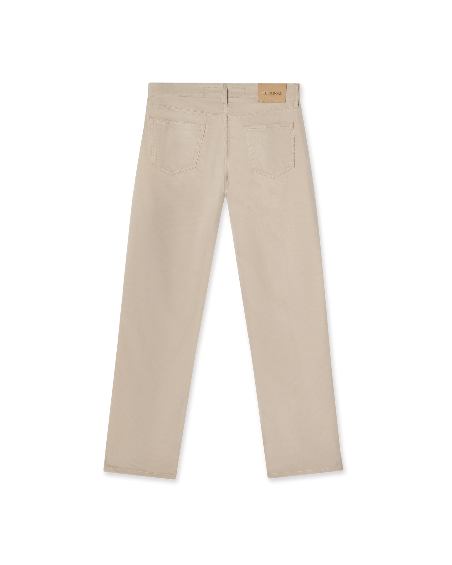 Regular Fit Corduroy Jeans Cream