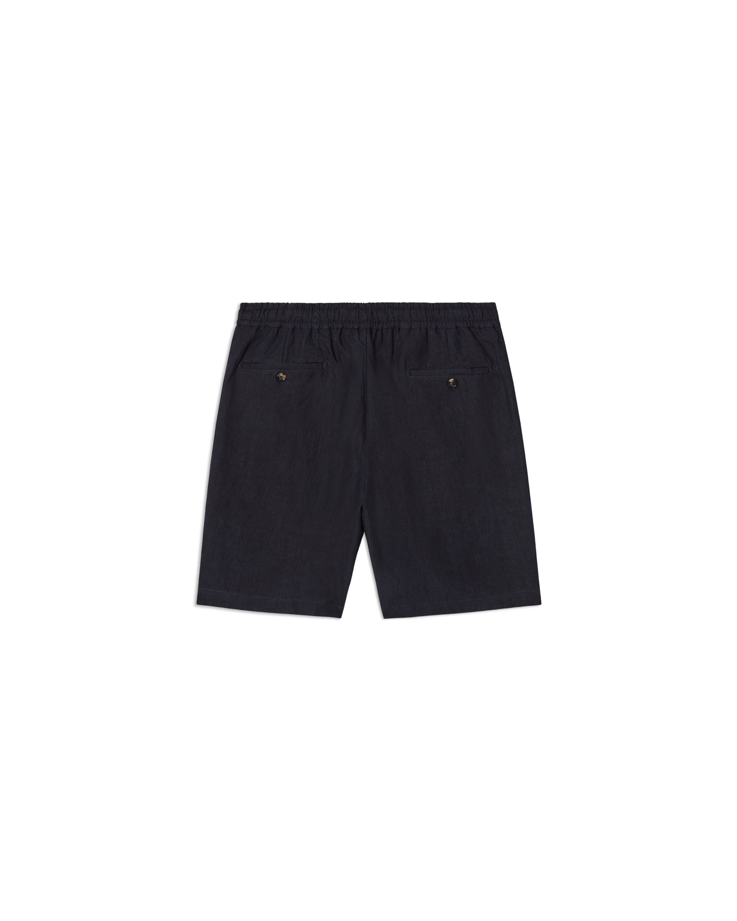 Linen Drawstring Shorts Navy