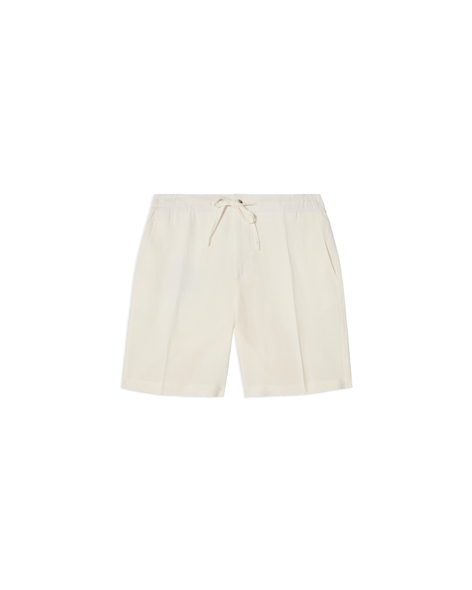 Linen Drawstring Shorts White