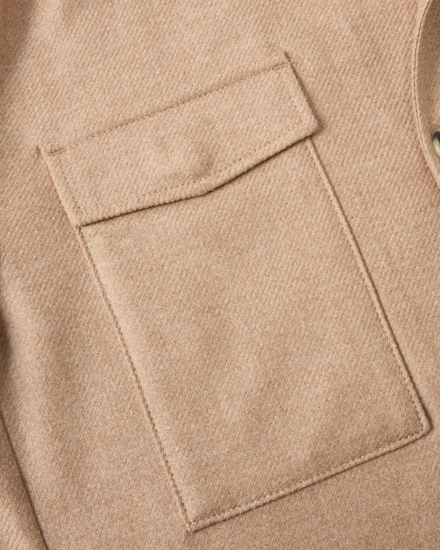 Unlined Shirt Jacket Beige