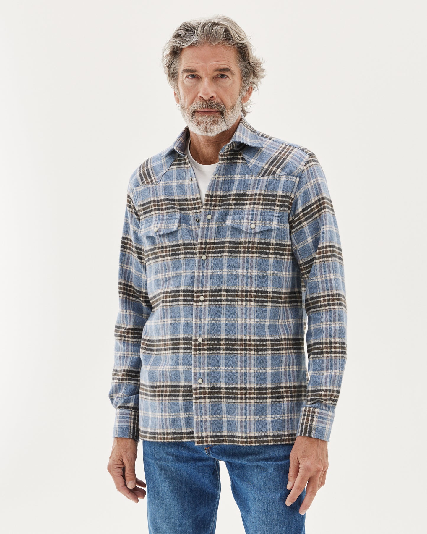 Western Shirt Light Blue