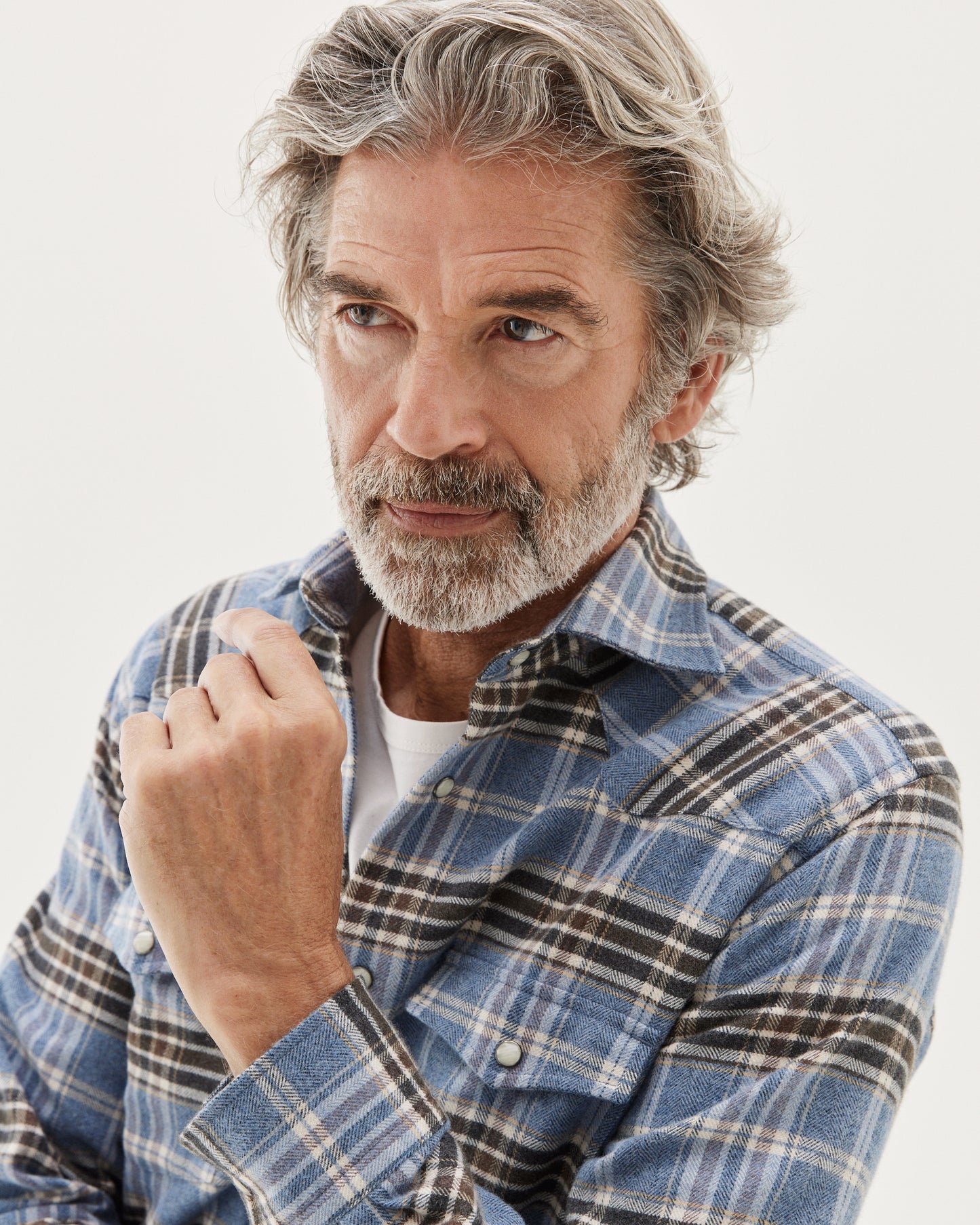 Western Shirt Light Blue