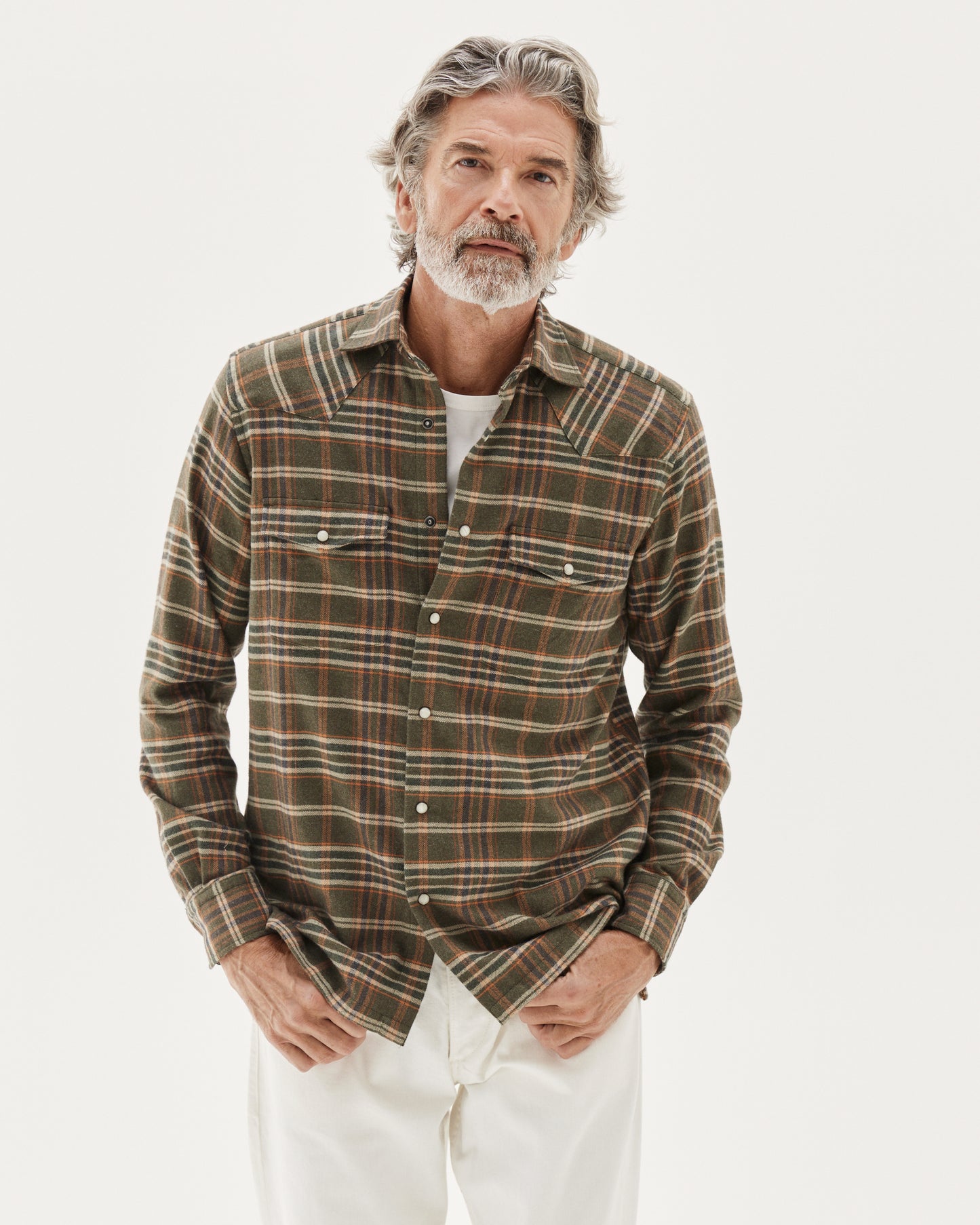 Western Shirt Army Green