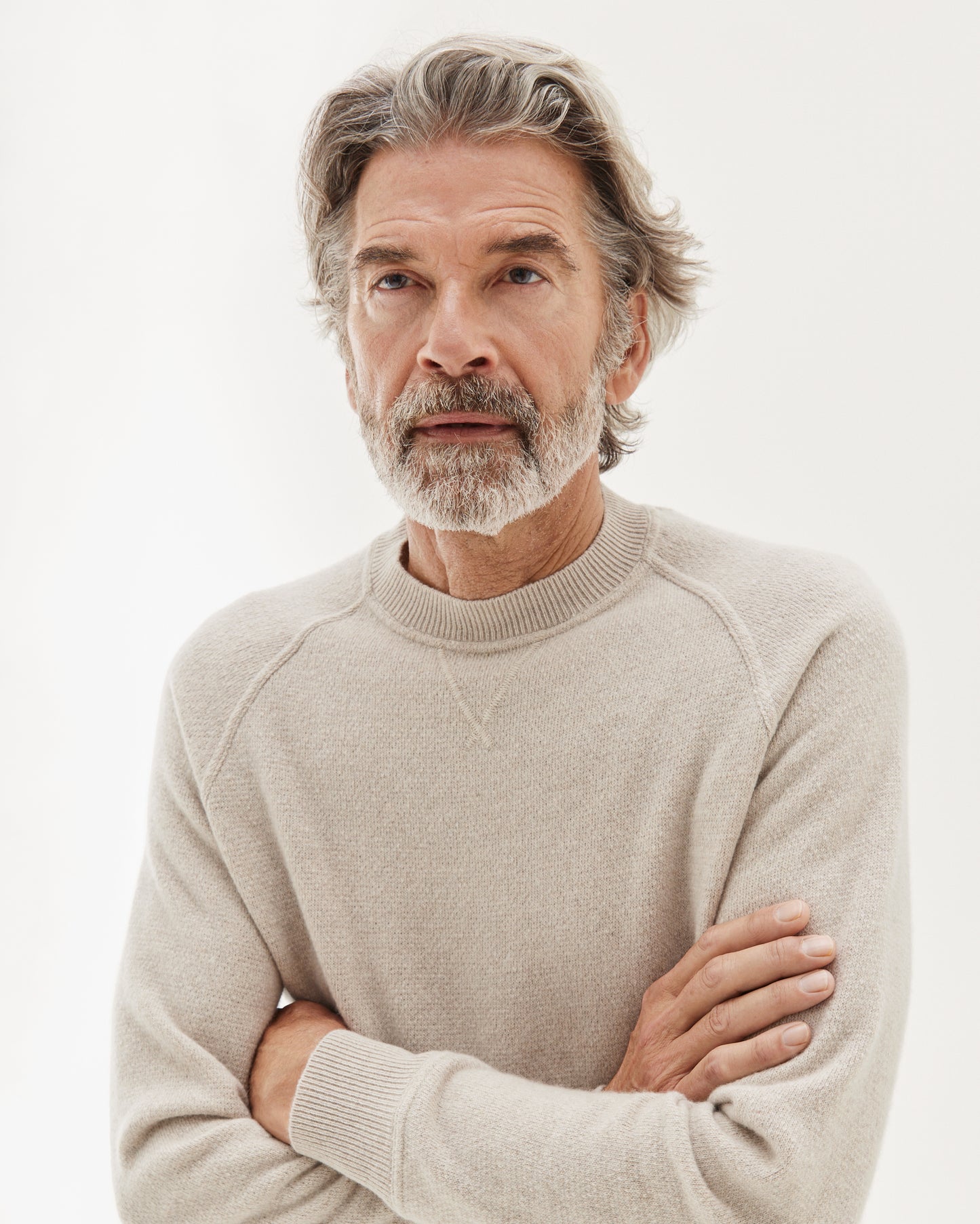 Knit College Sweater Sand