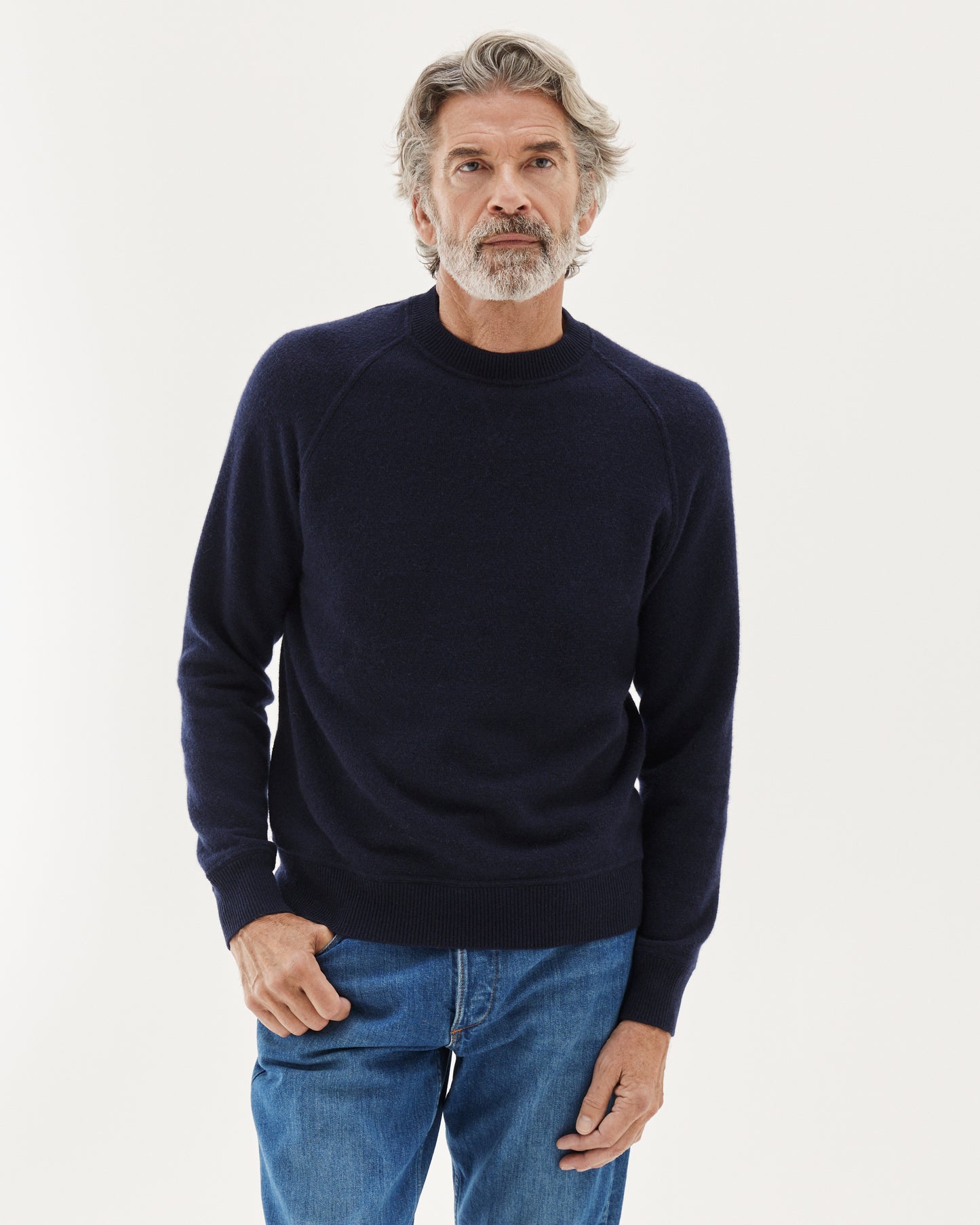 Knit College Sweater Navy