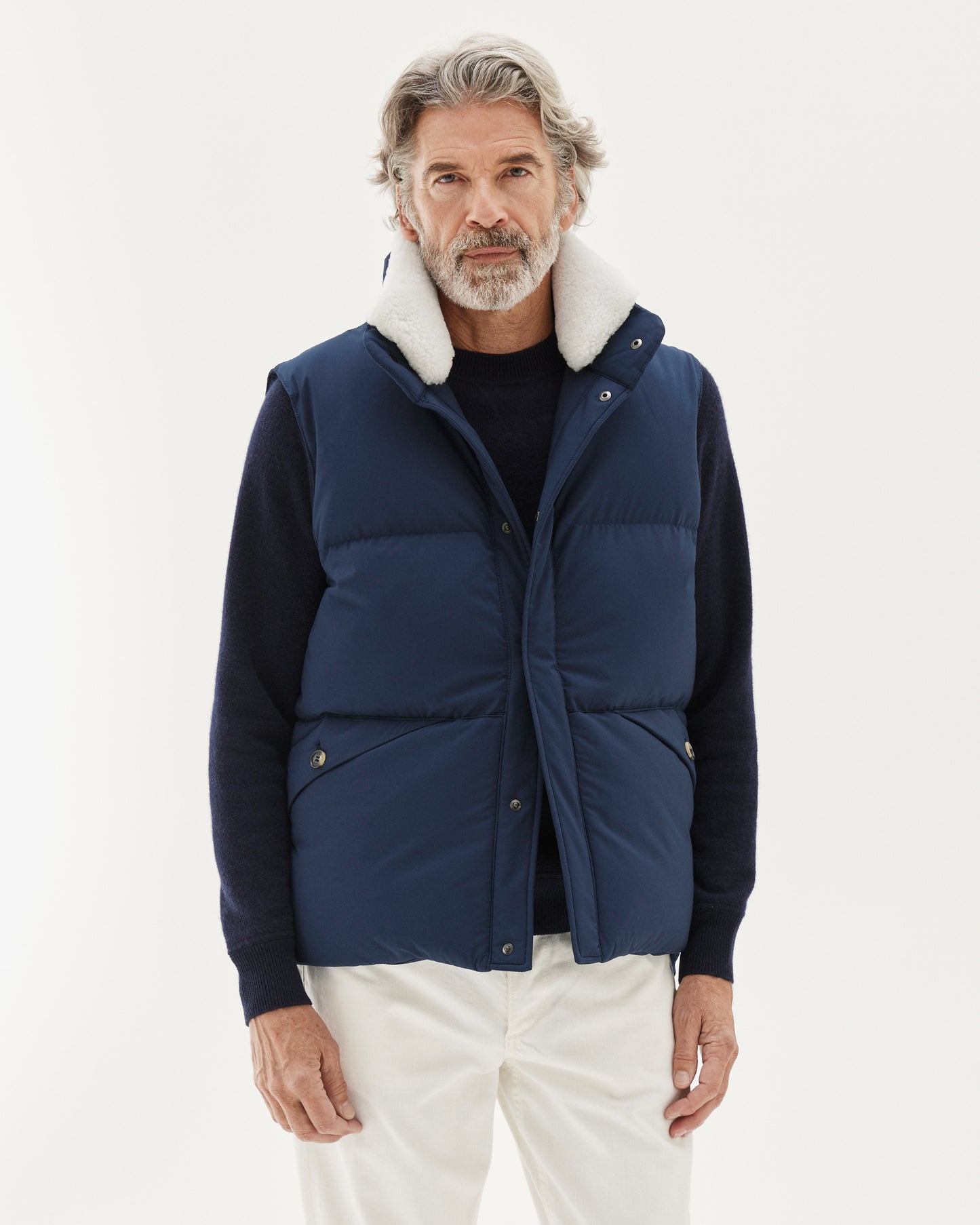 Alps Down Vest Navy
