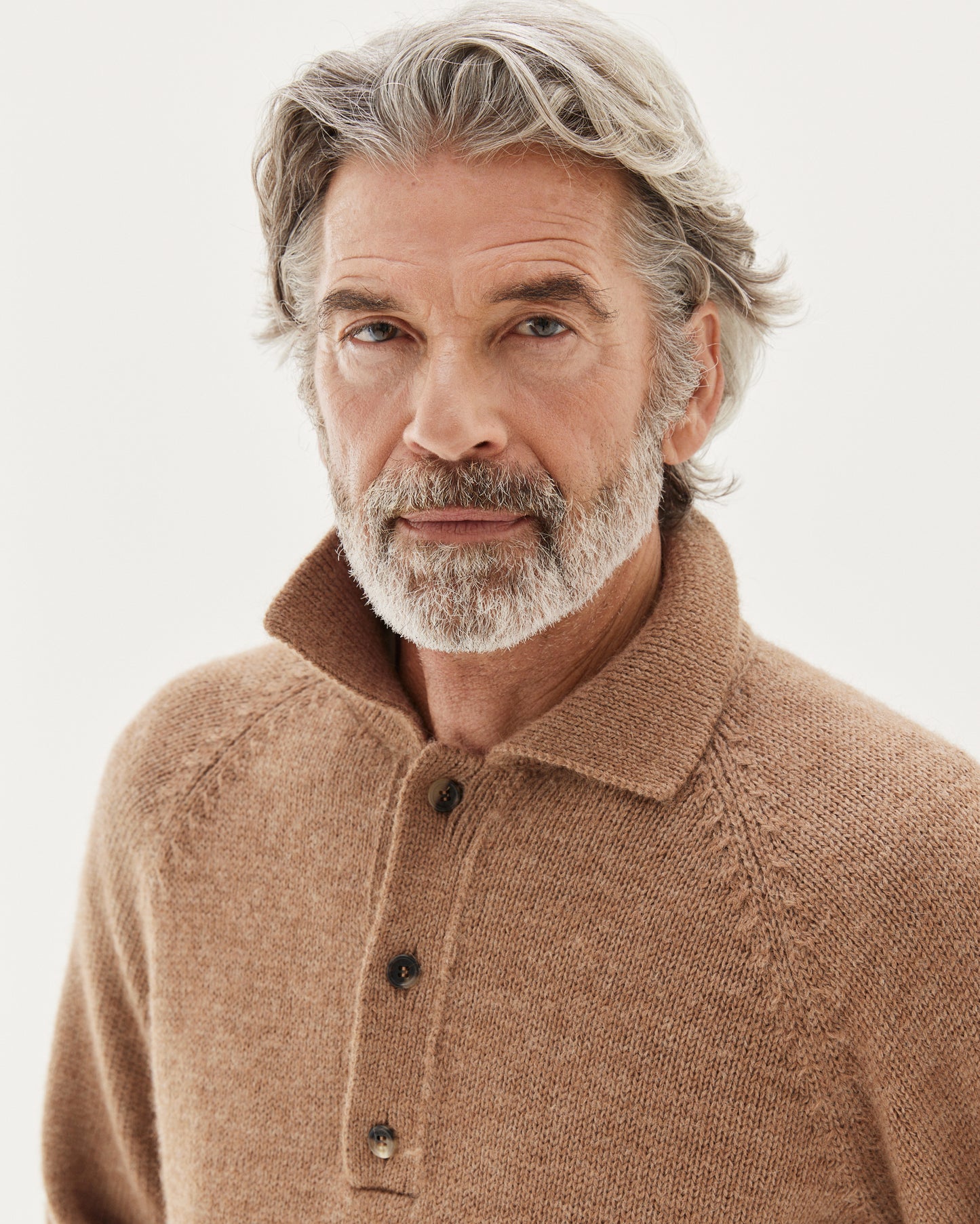 Chunky Polo Sweater Tobacco
