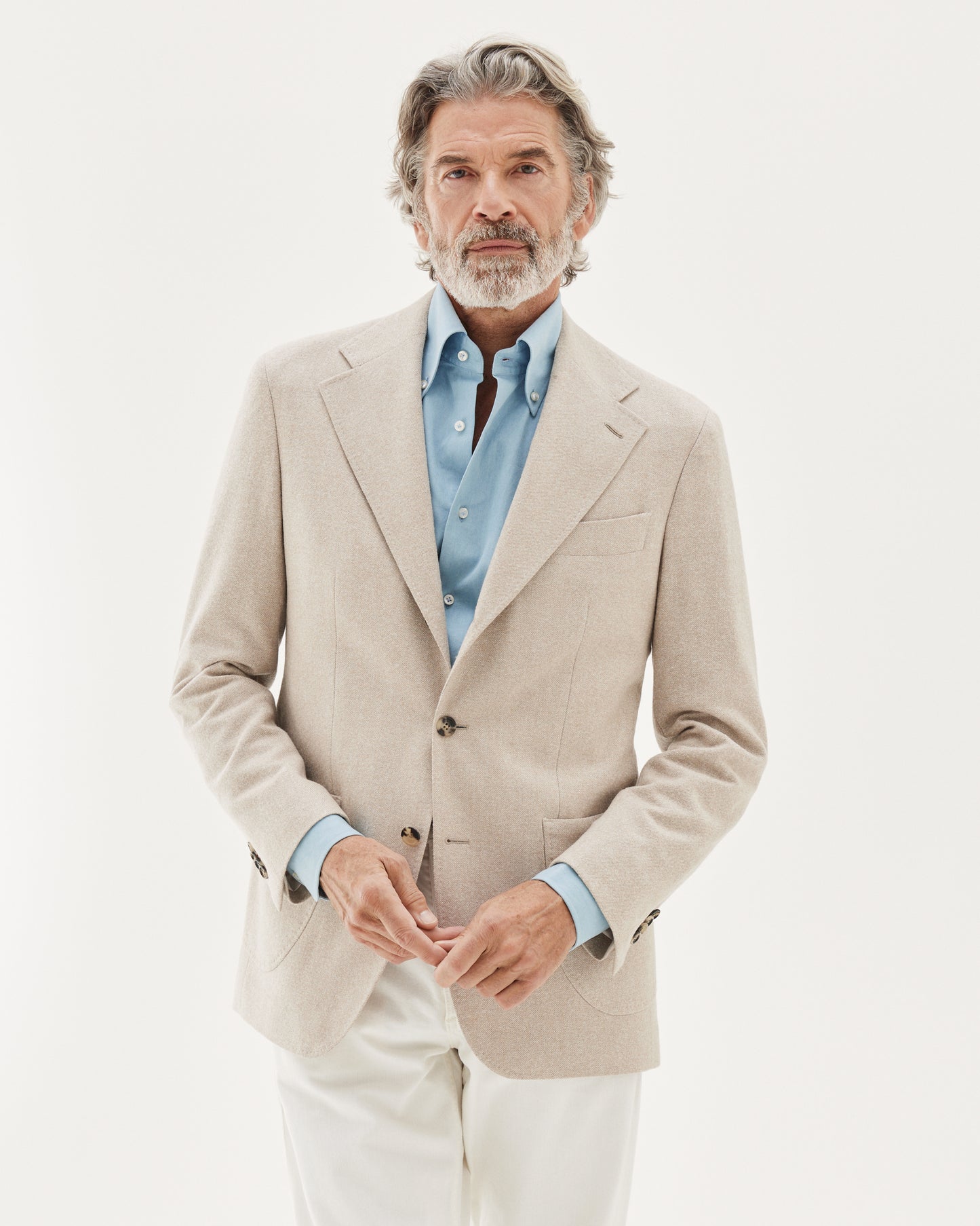 Sand Wool Blend Blazer Sand