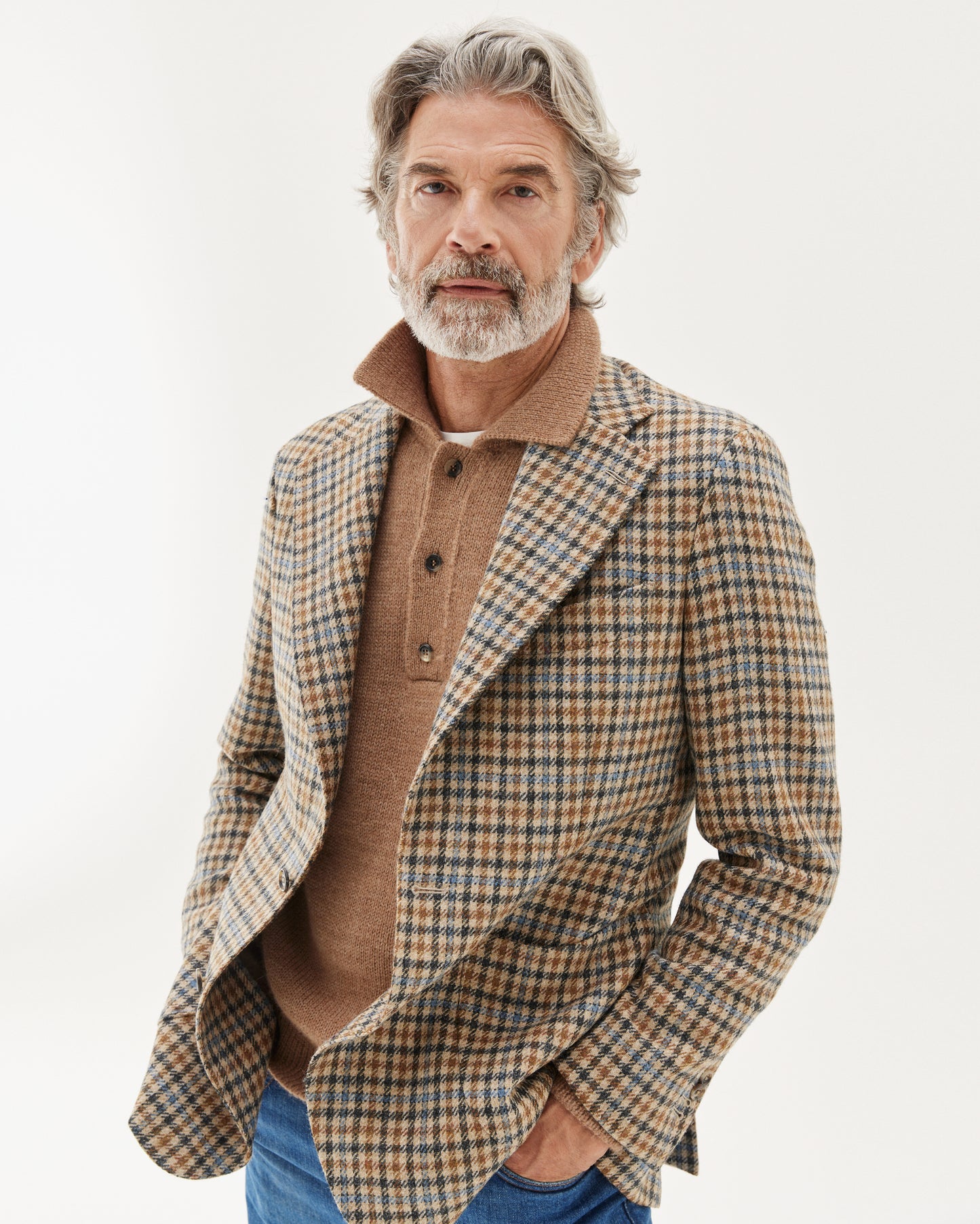Gunclub Tweed Blazer Light Brown
