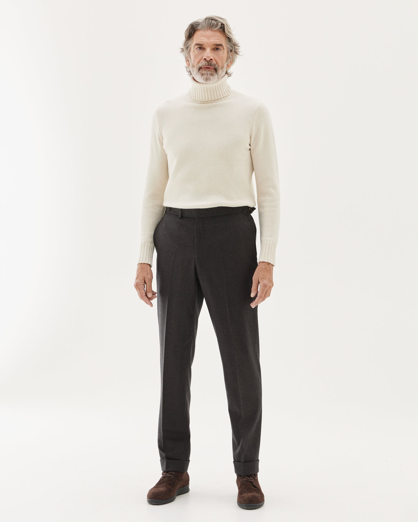 Flannel Wool Trouser Brown