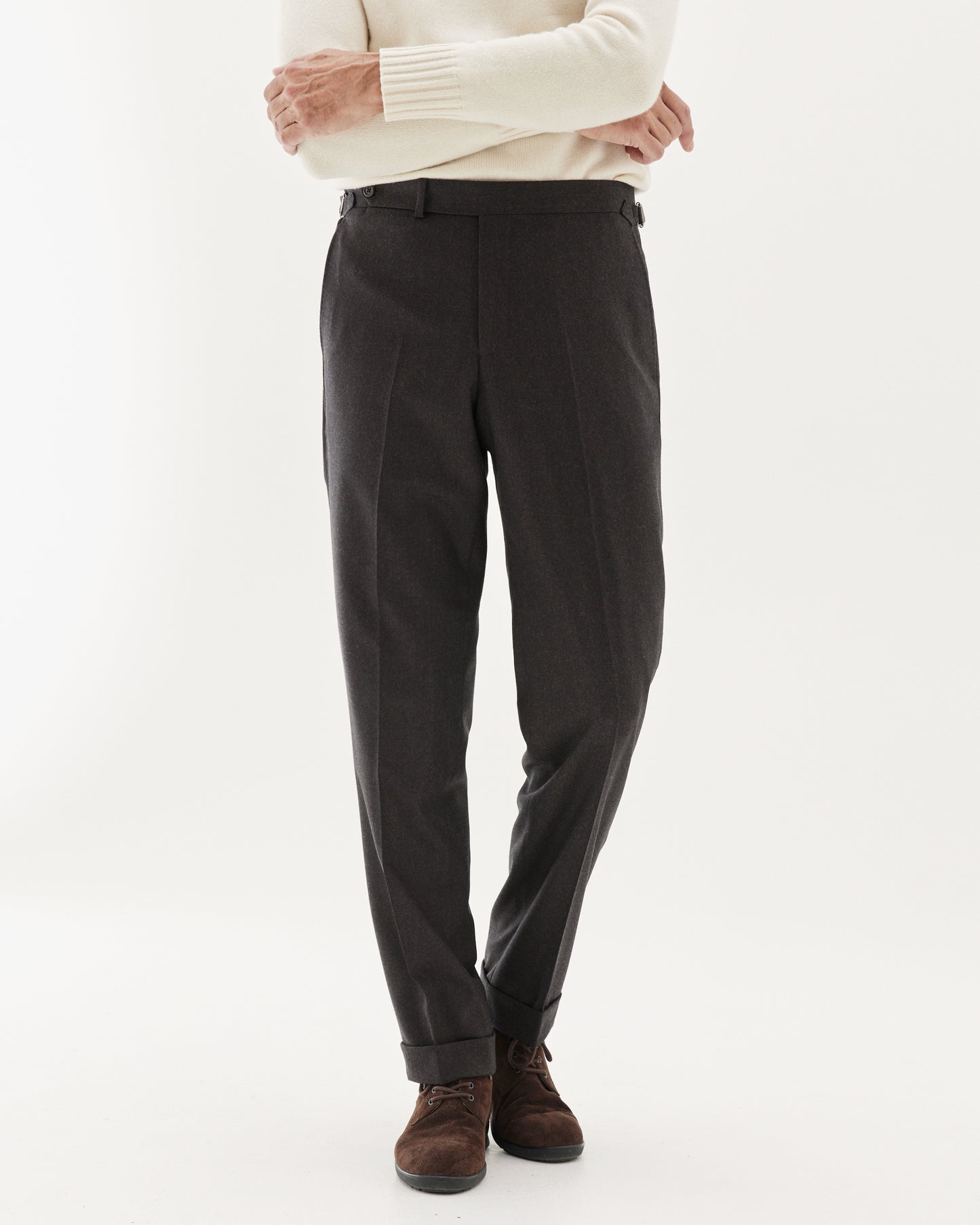 Flannel Wool Trouser Brown