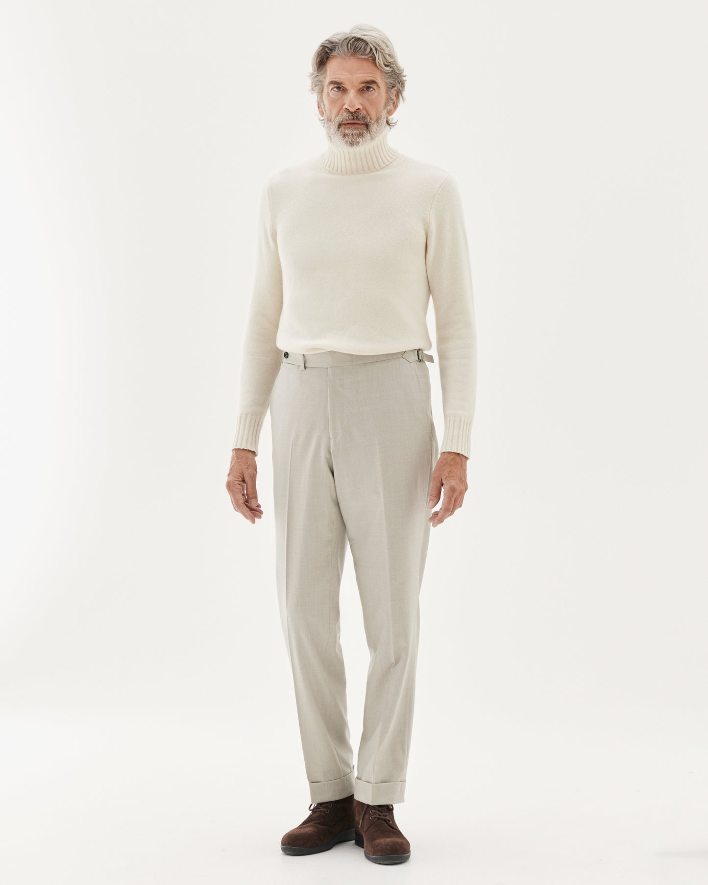 Flannel Wool Trouser Sand
