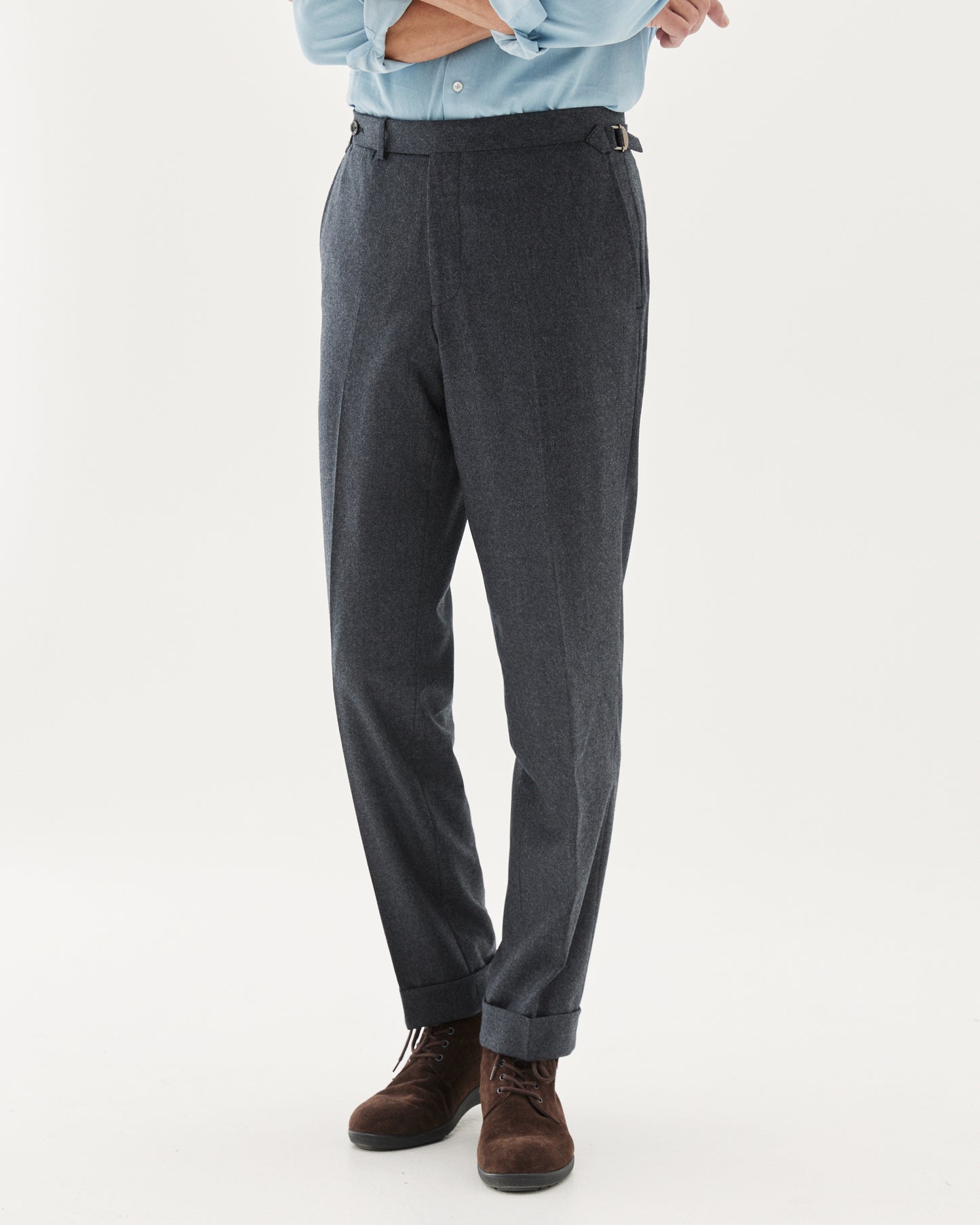 Flannel Wool Trouser Grey