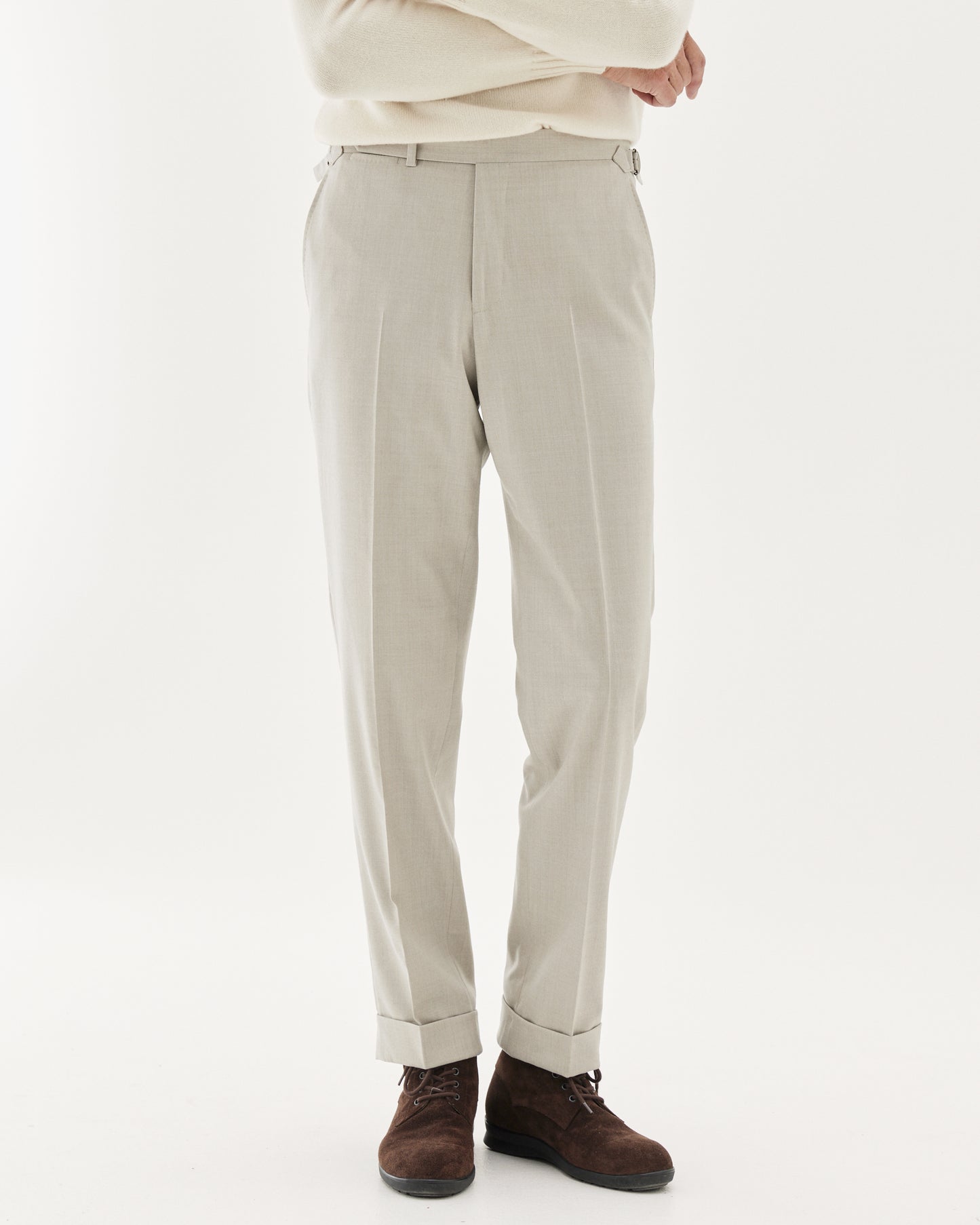 Flannel Wool Trouser Sand