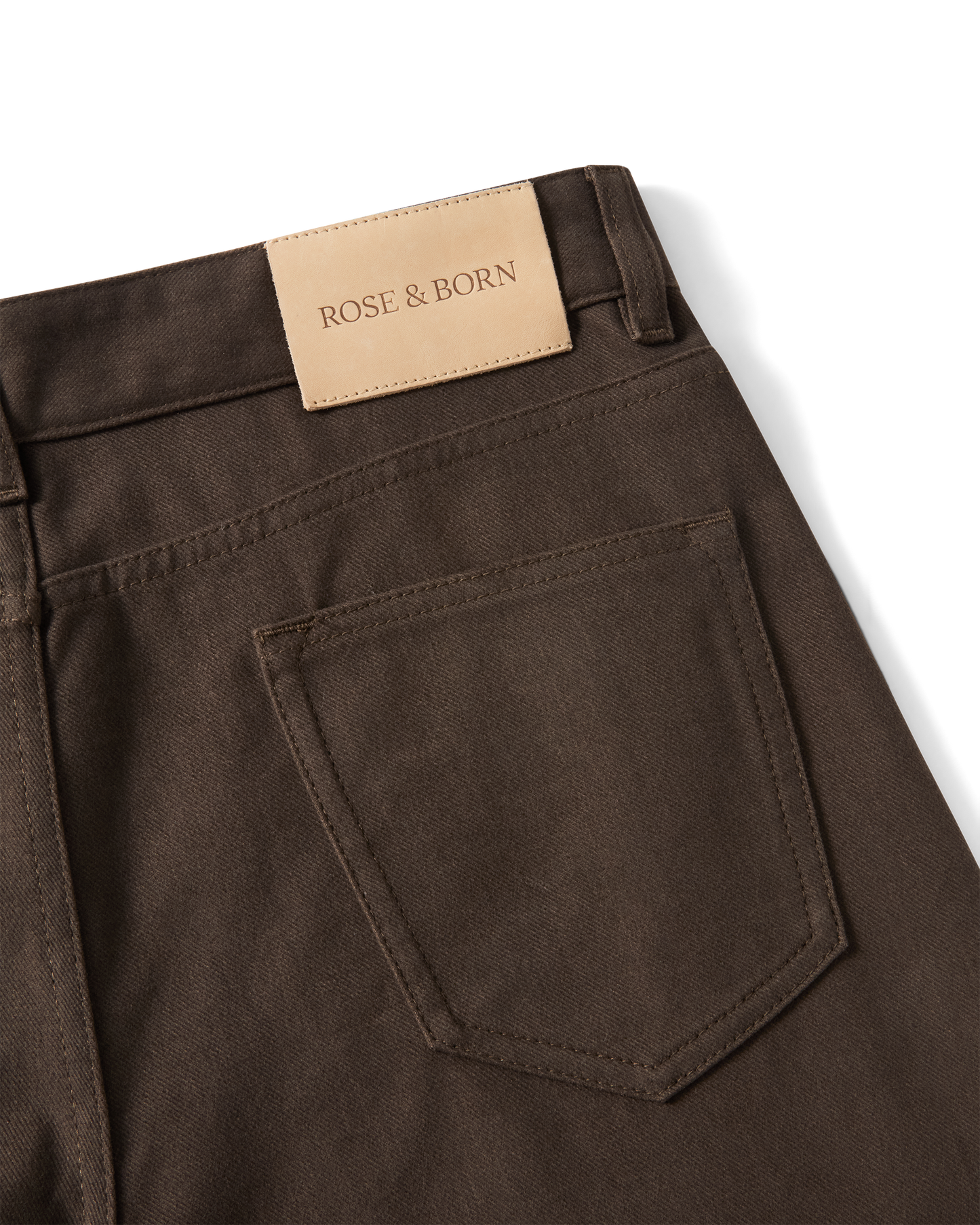 Cotton Cashmere Jeans Brown