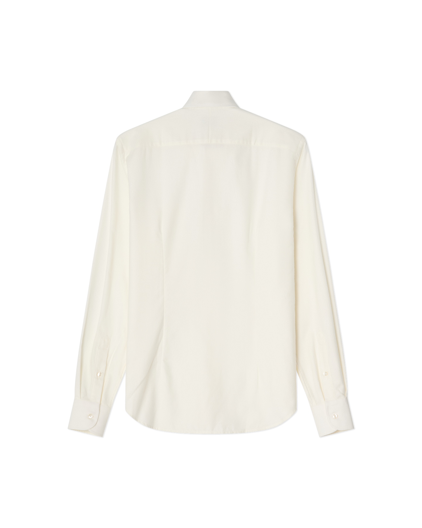 Brushed Button-Down Shirt Cream