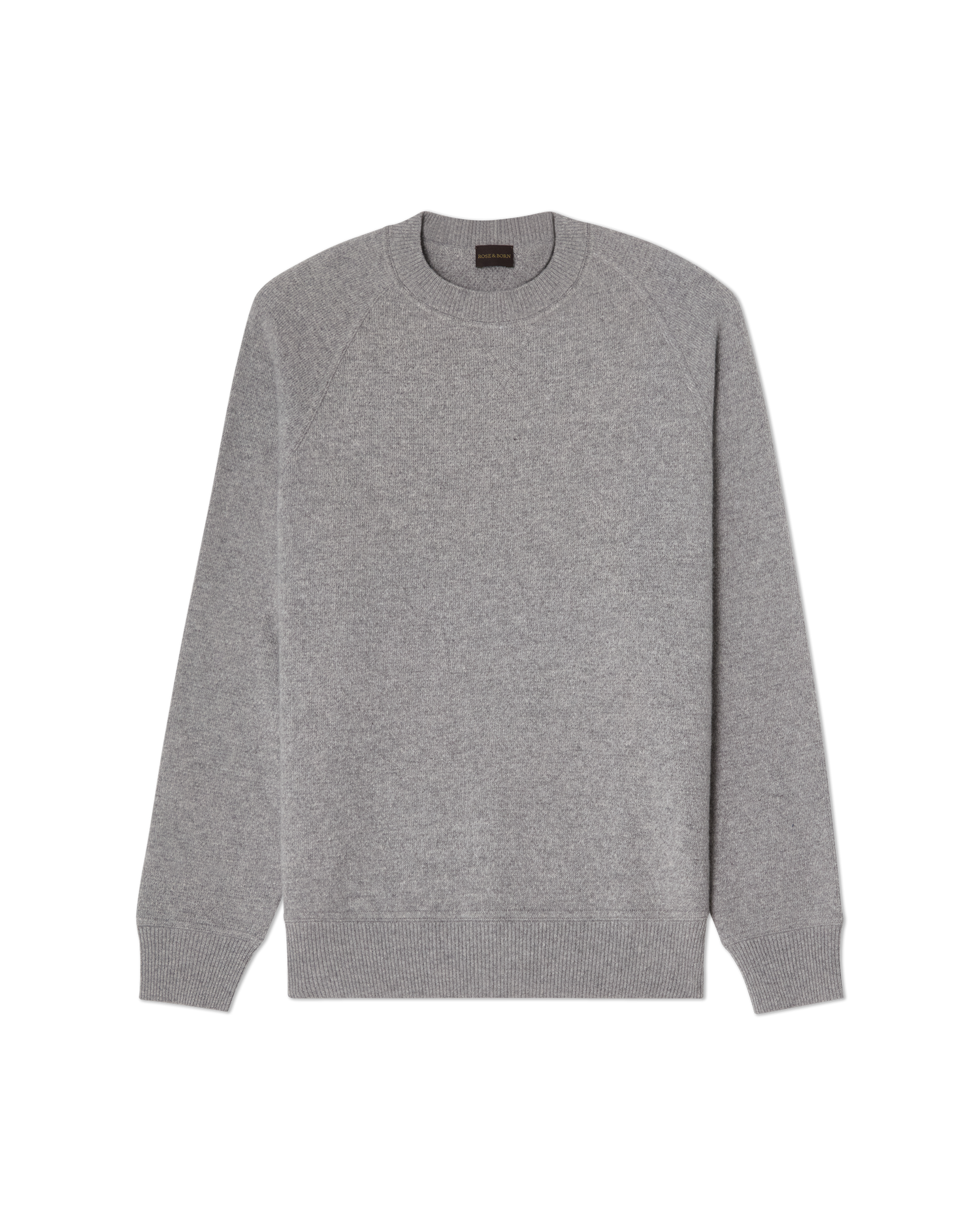 Cashmere Loopback Sweater Light Grey