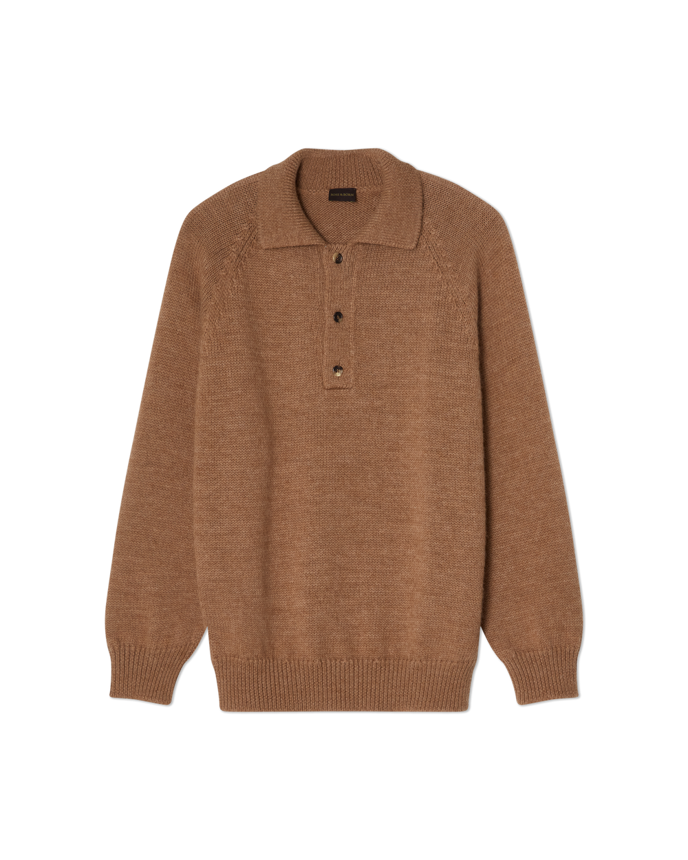 Chunky Polo Sweater Tobacco